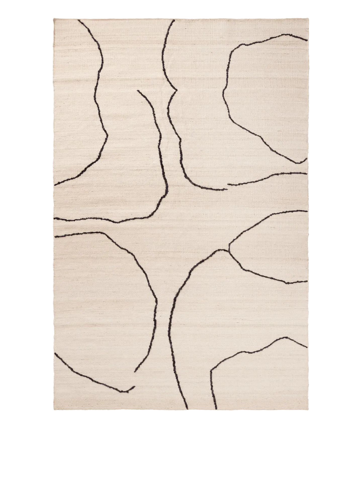 Gesso Jute Rug - Off-White/Dark Fig