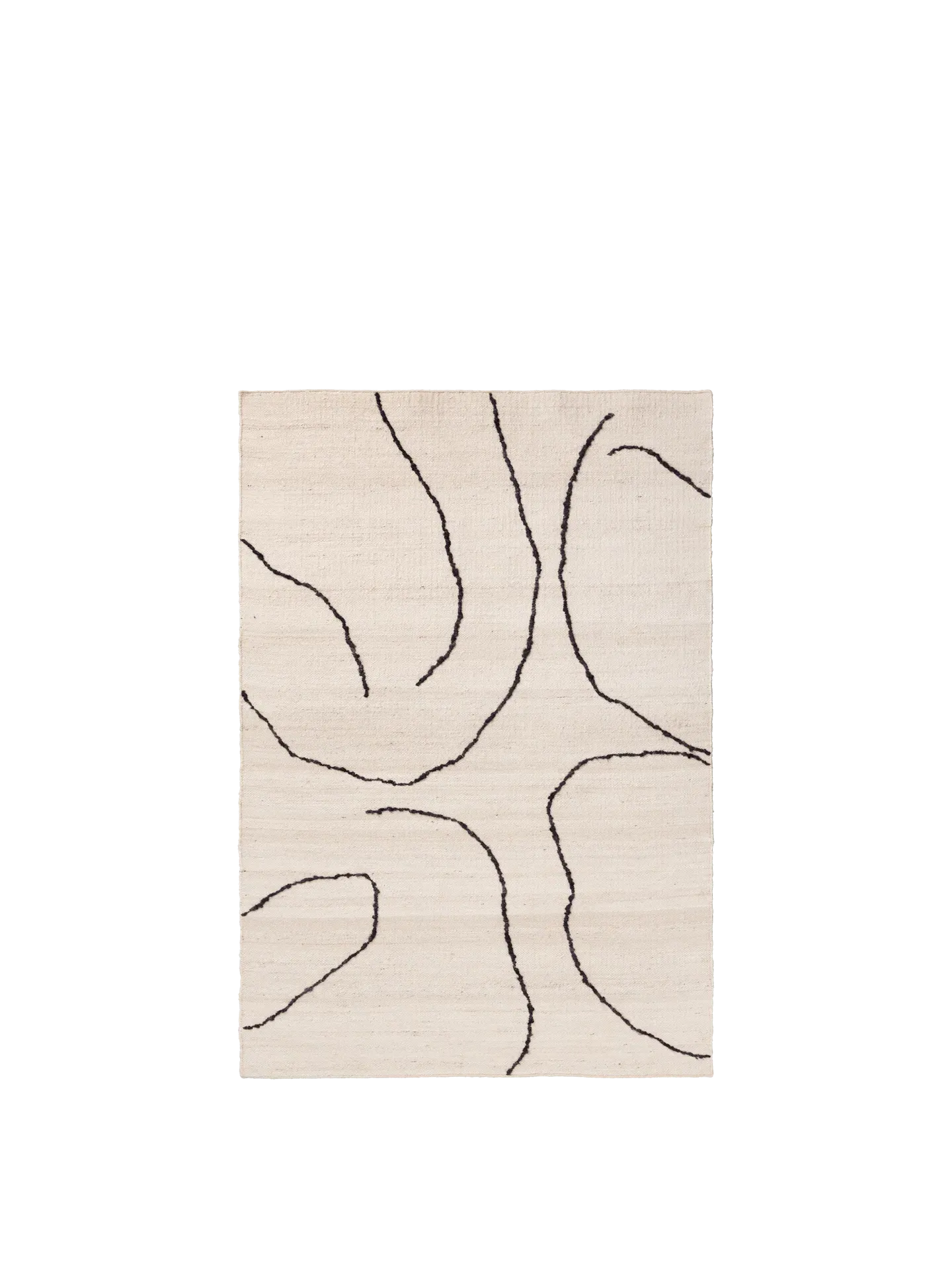 Gesso Jute Rug - Off-White/Dark Fig image