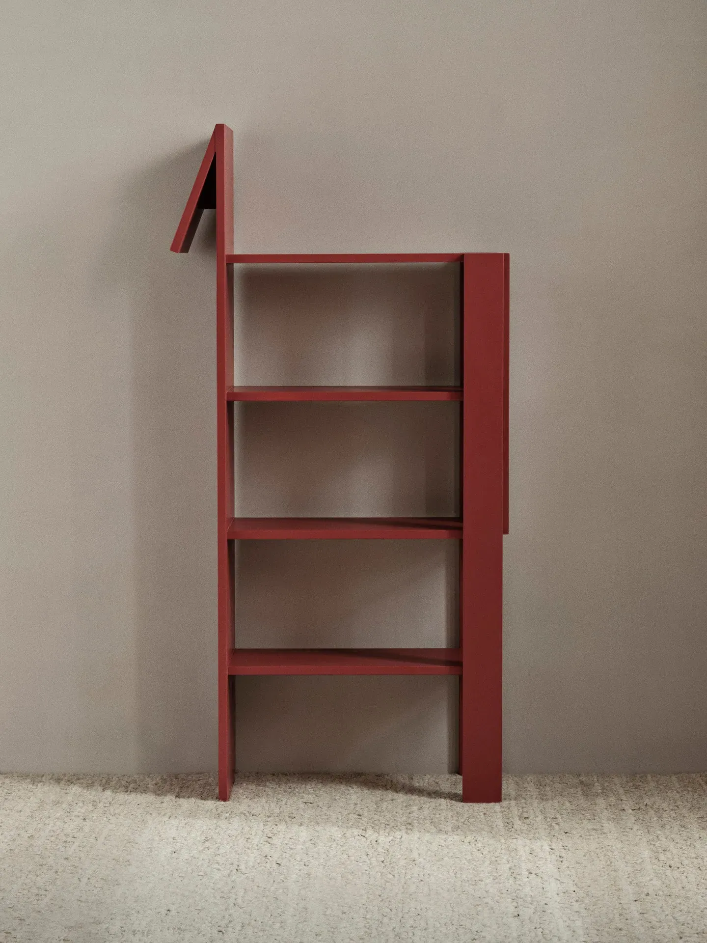 Giraffe Bookcase - Poppy Red