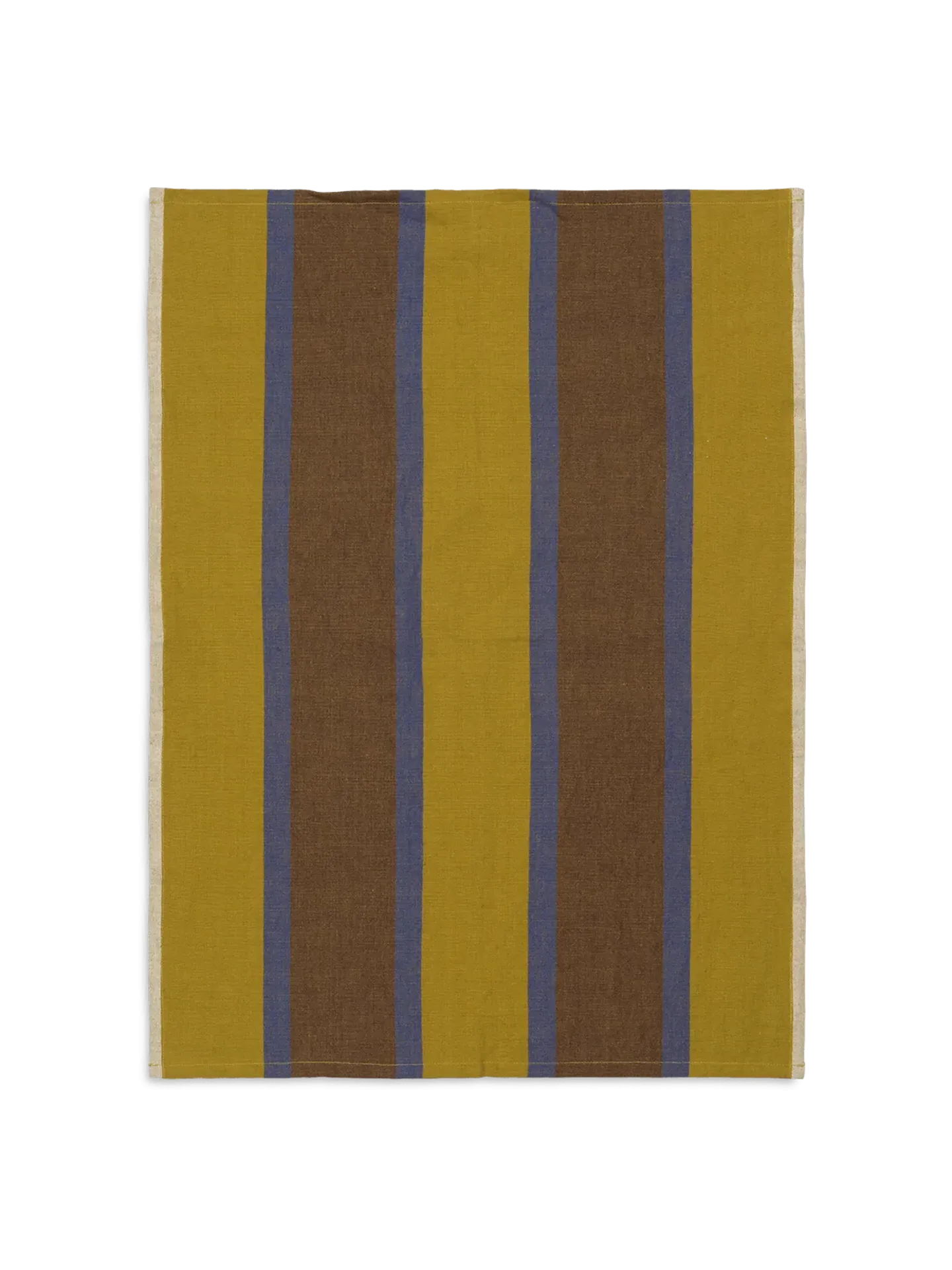 Hale Tea Towel - Lime/Bright Blue/Choco, Linen