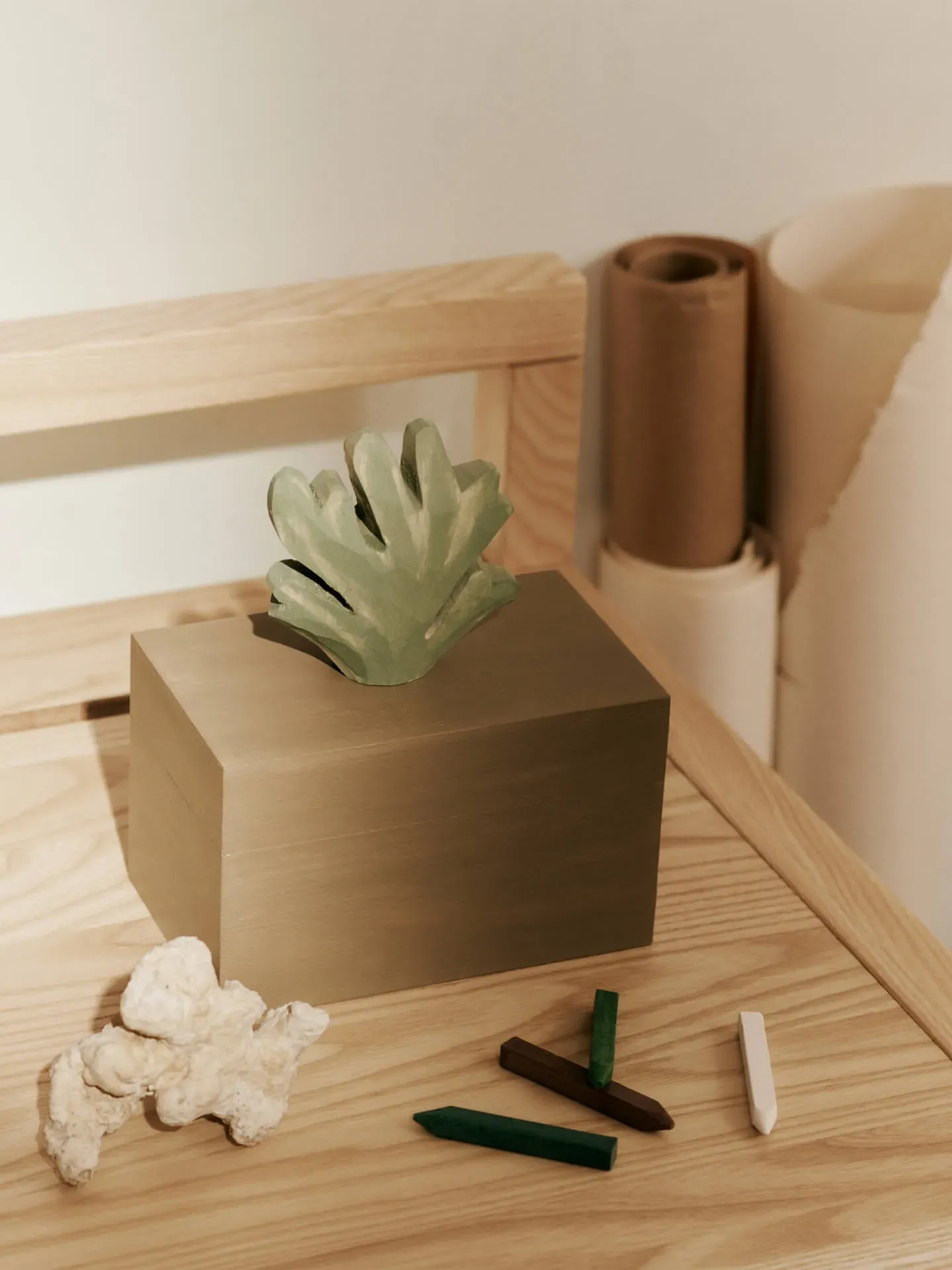 Harbour Storage Box - Coral, Aspen Wood