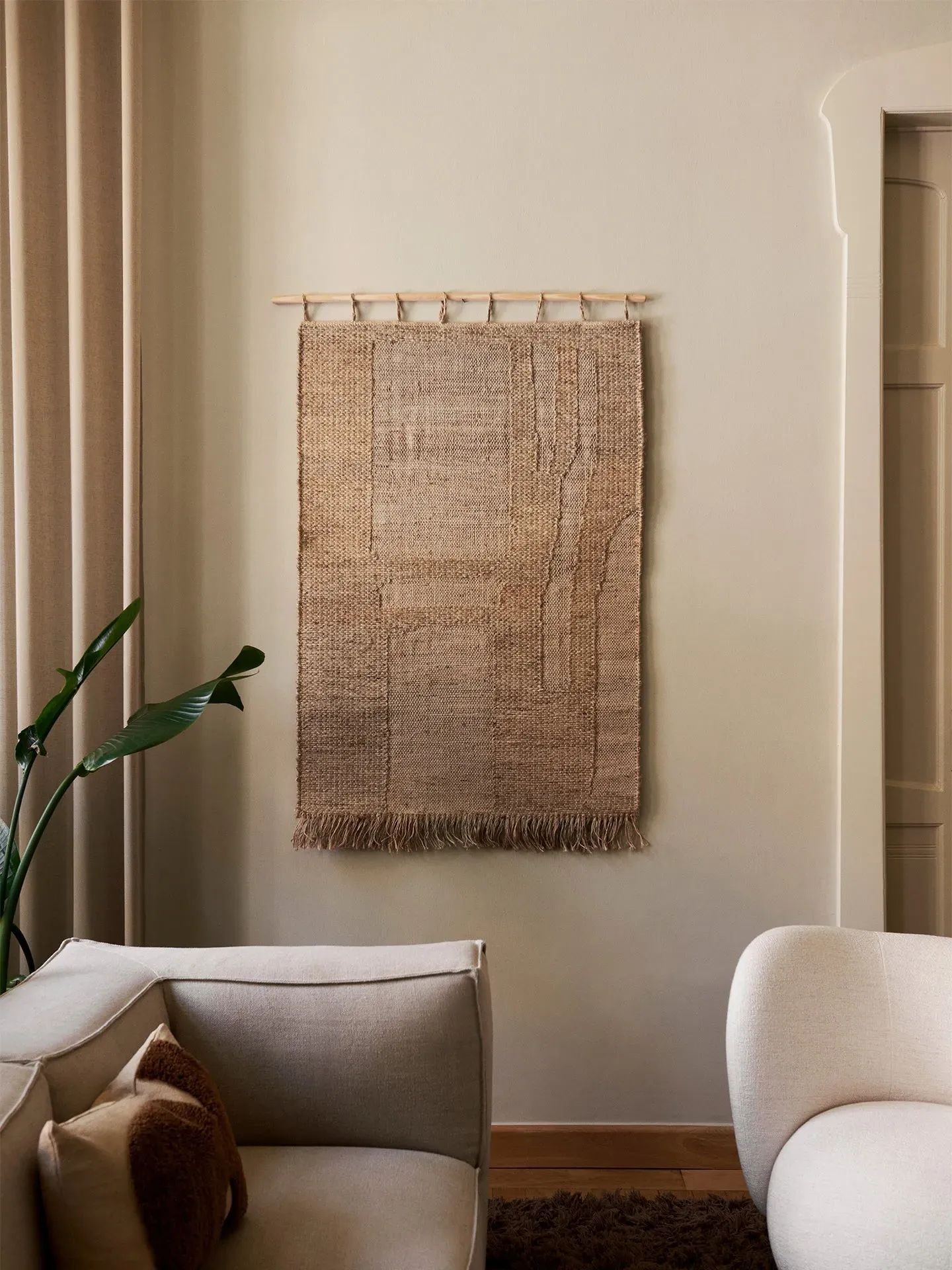 Harvest Large Wall Rug - Natural, Jute