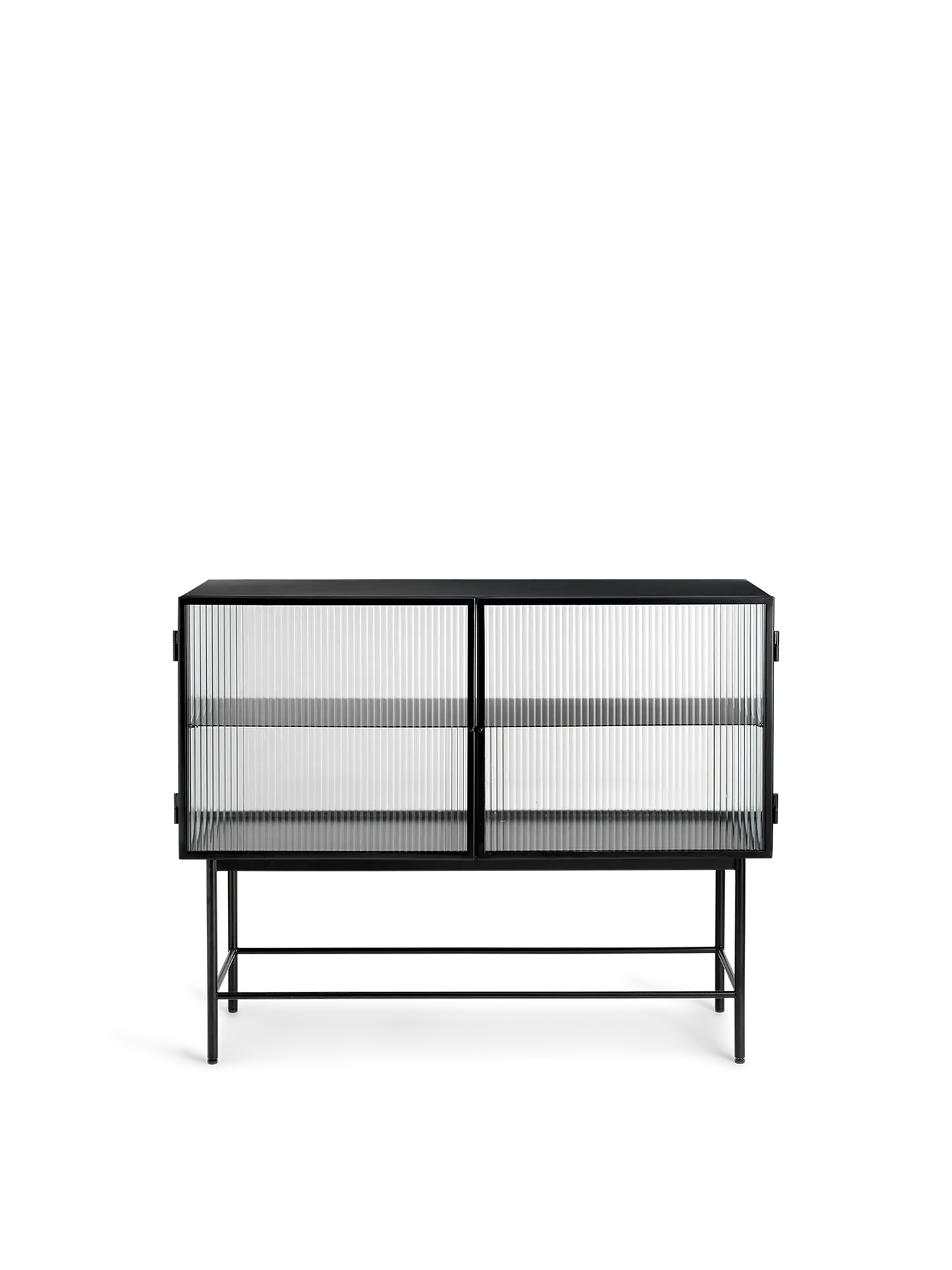 Haze Sideboard with Reeded Glass - Black image