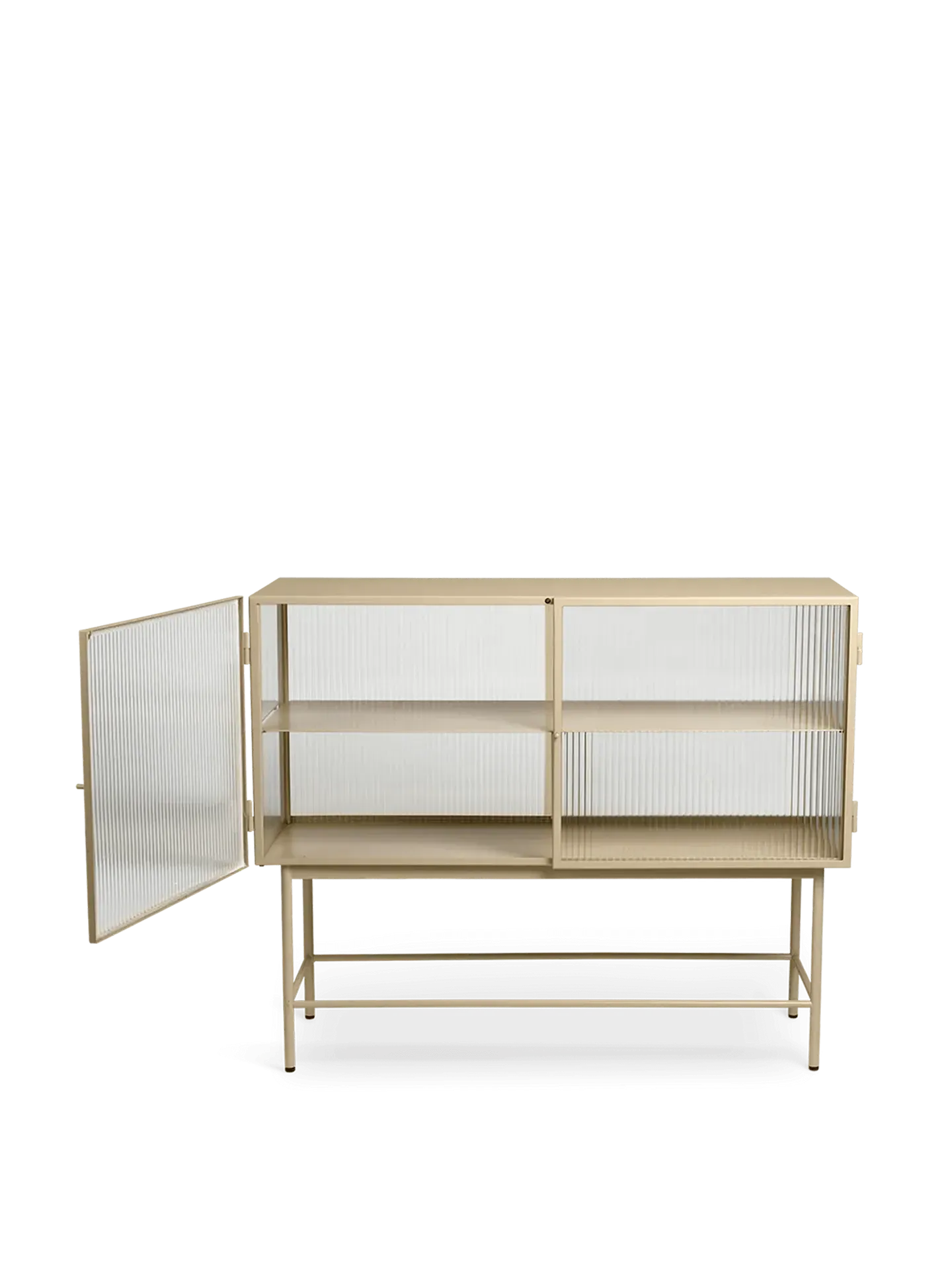 Haze Sideboard with Reeded Glass - Cashmere