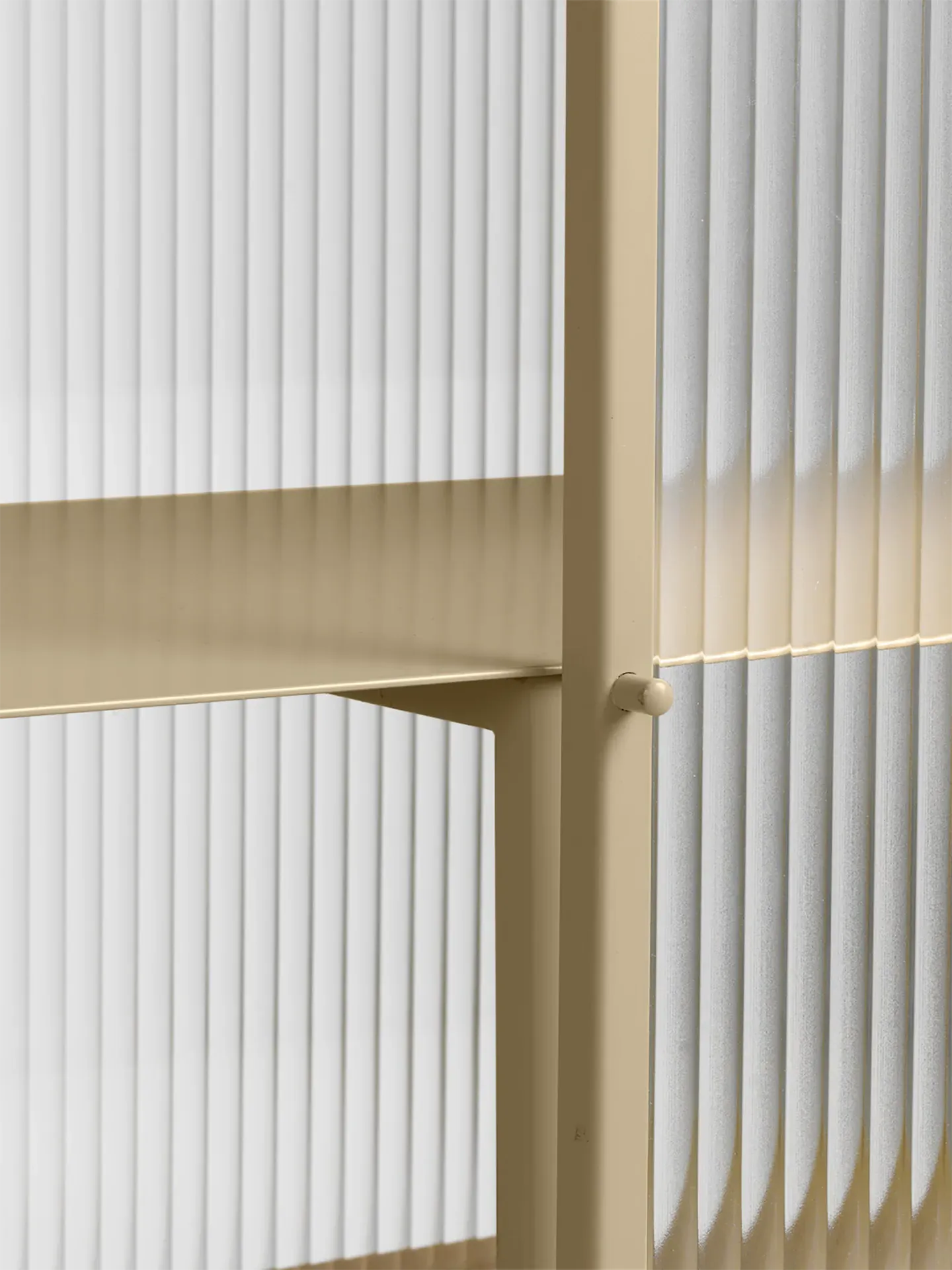 Haze Sideboard with Reeded Glass - Cashmere