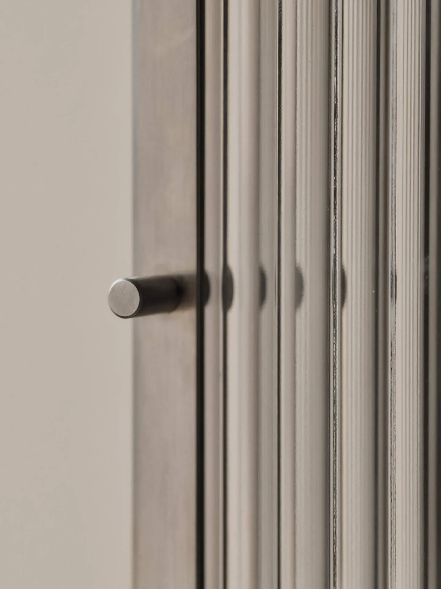 Haze Tall Wall Cabinet - Brushed Stainless Steel