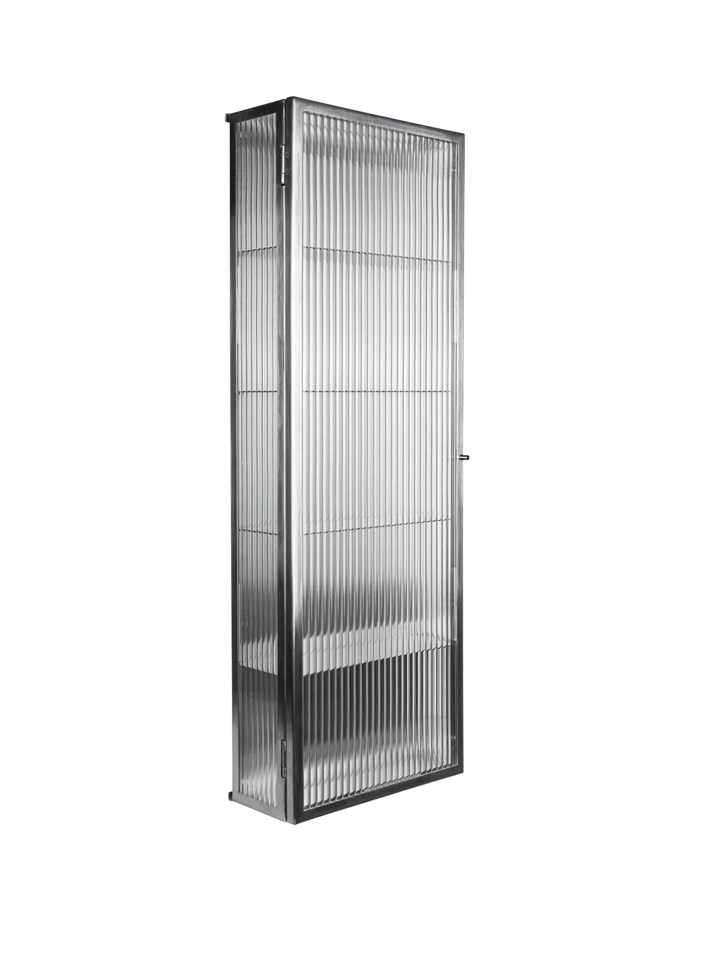Haze Tall Wall Cabinet - Brushed Stainless Steel