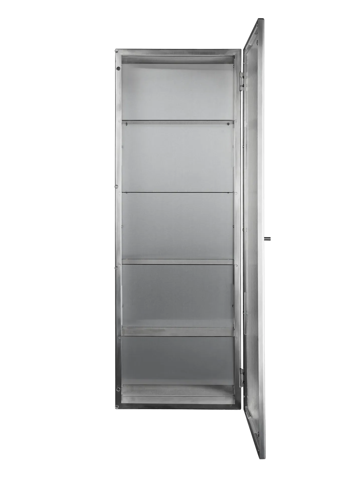 Haze Tall Wall Cabinet - Brushed Stainless Steel