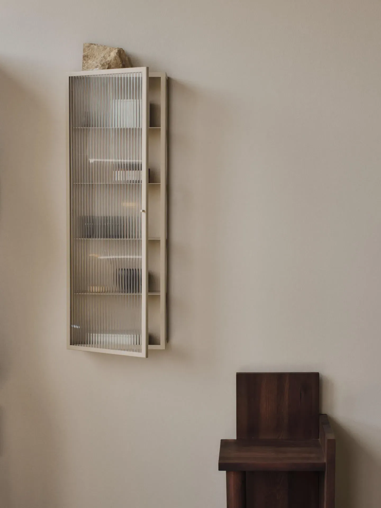 Haze Tall Wall Cabinet - Cashmere