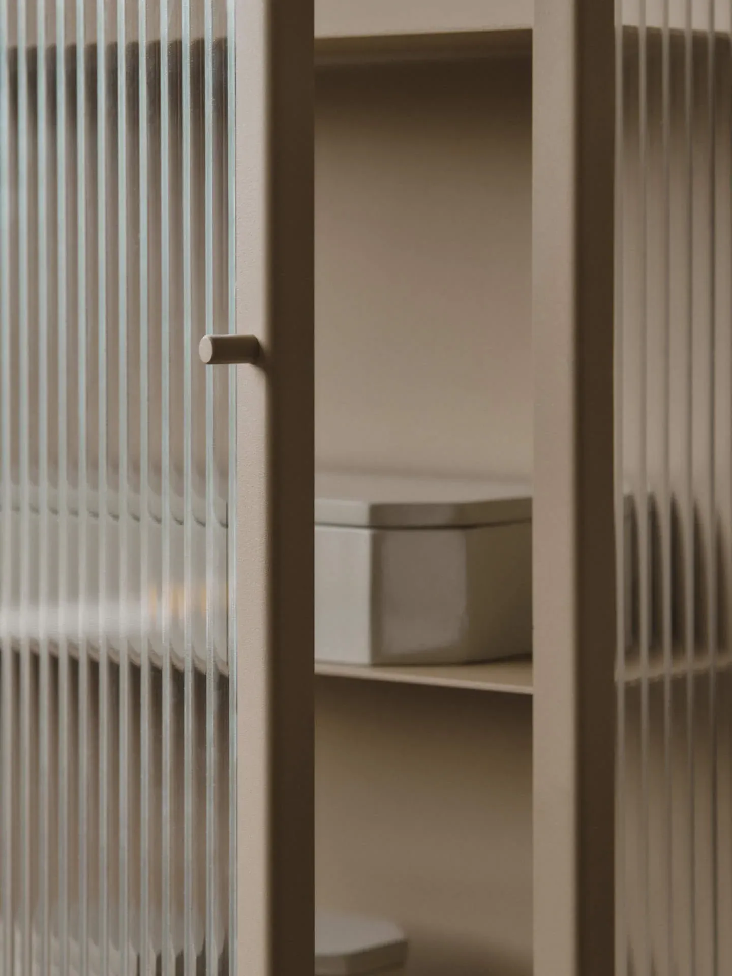 Haze Tall Wall Cabinet - Cashmere