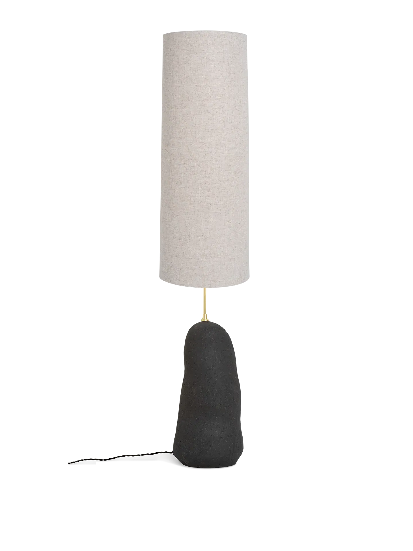 Hebe Large Lamp Base - Dark Grey, Ceramic