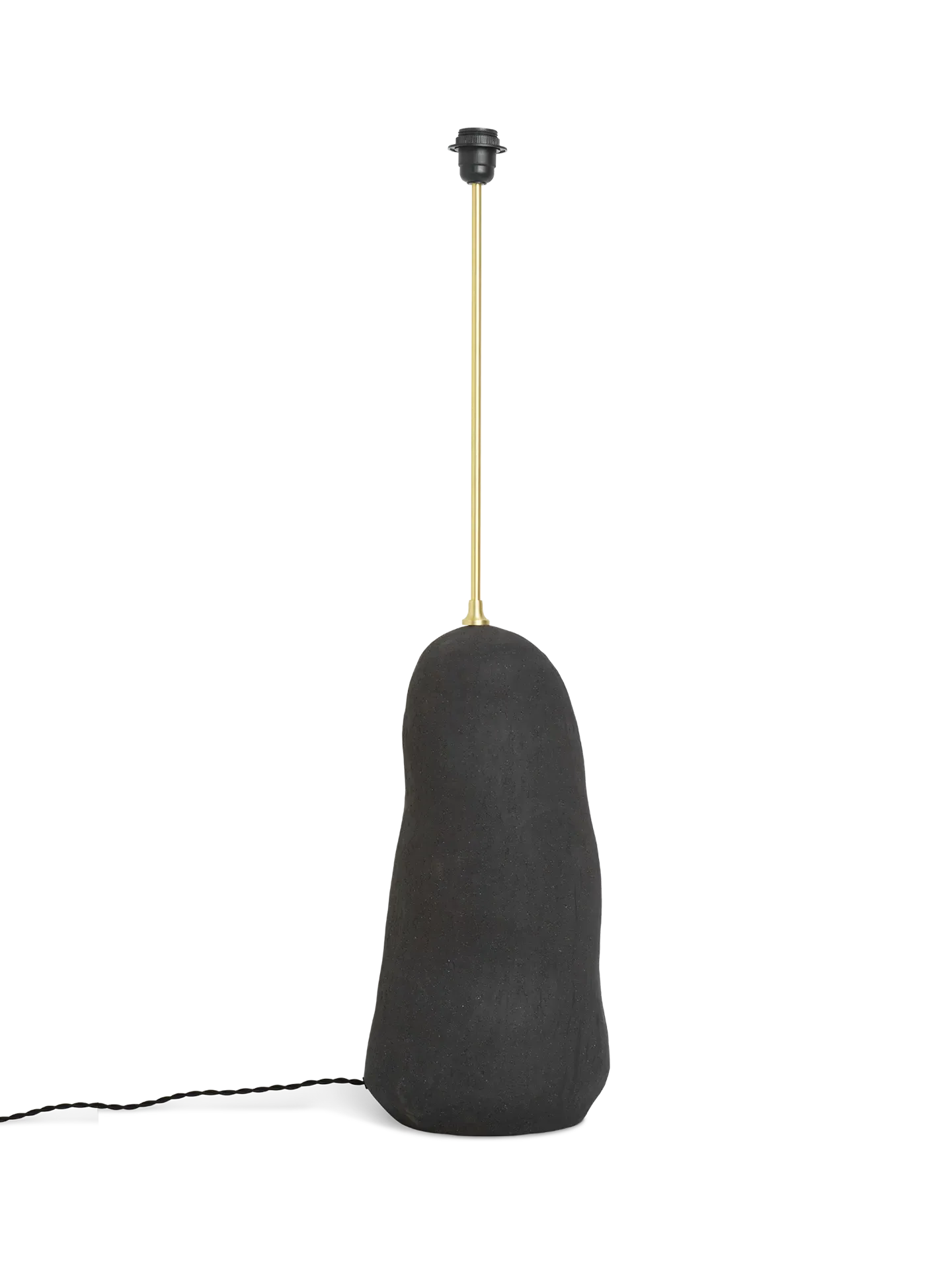 Hebe Large Lamp Base - Dark Grey, Ceramic