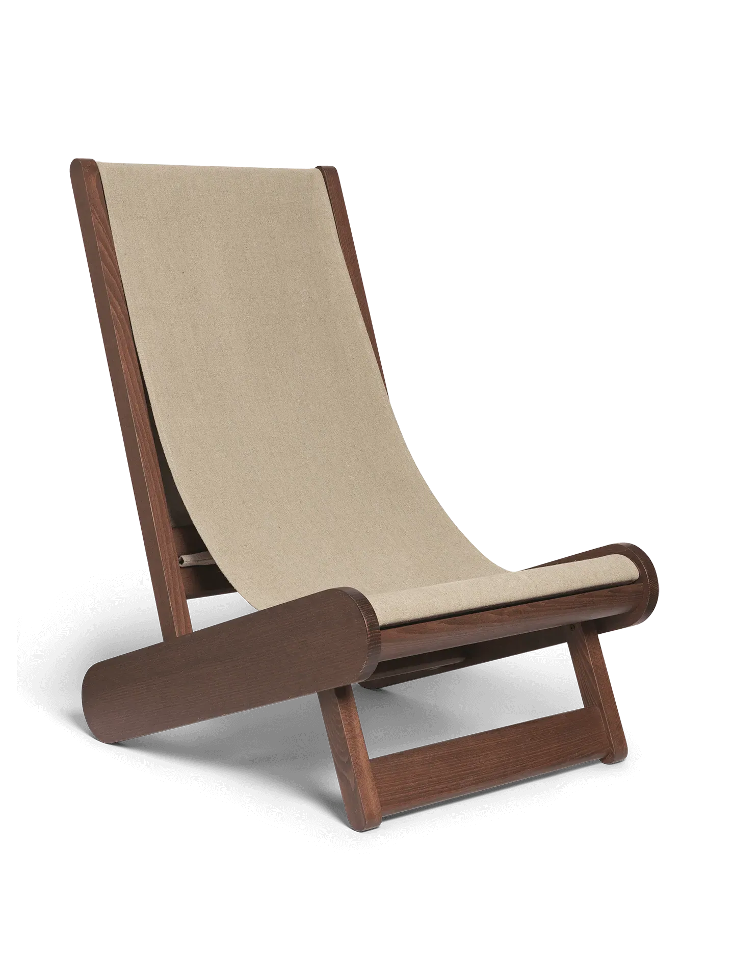 Hemi Lounge Chair - Dark Stained, Beech image