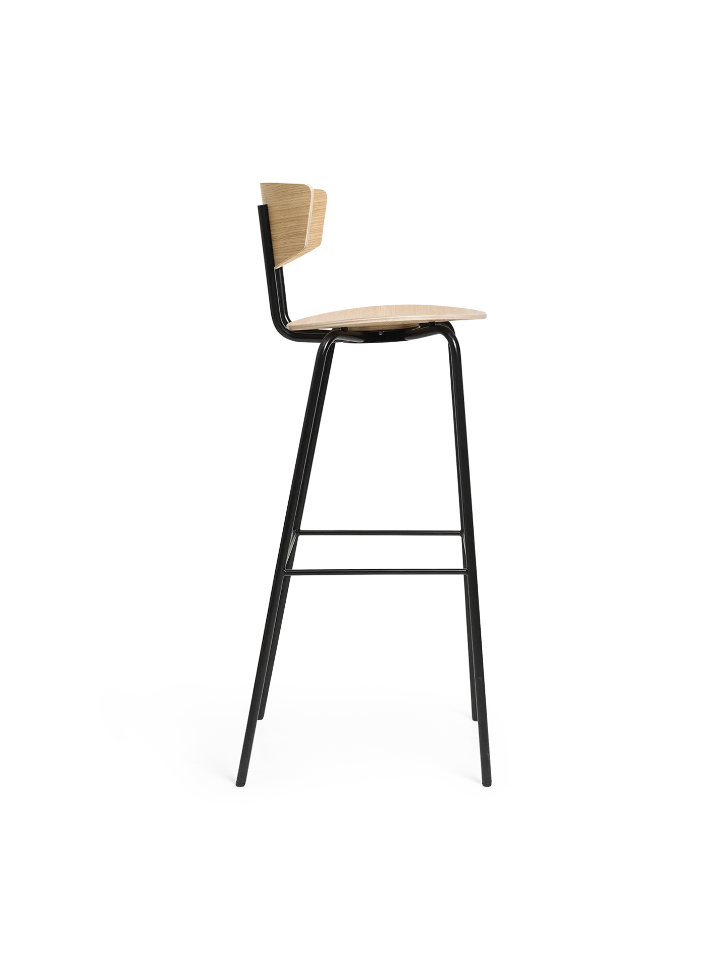 Herman Bar Chair - White, Oiled Oak