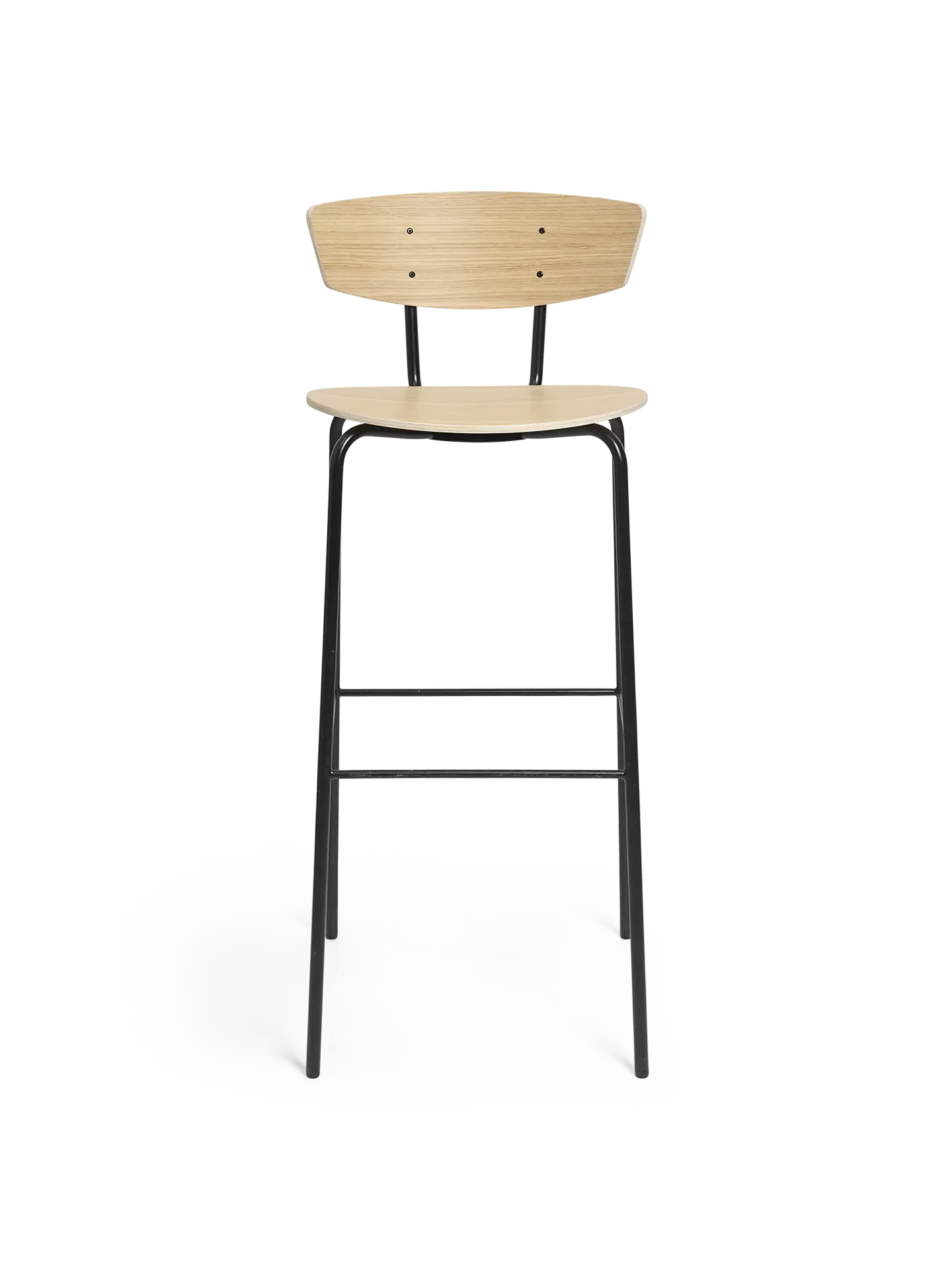 Herman Bar Chair - White, Oiled Oak