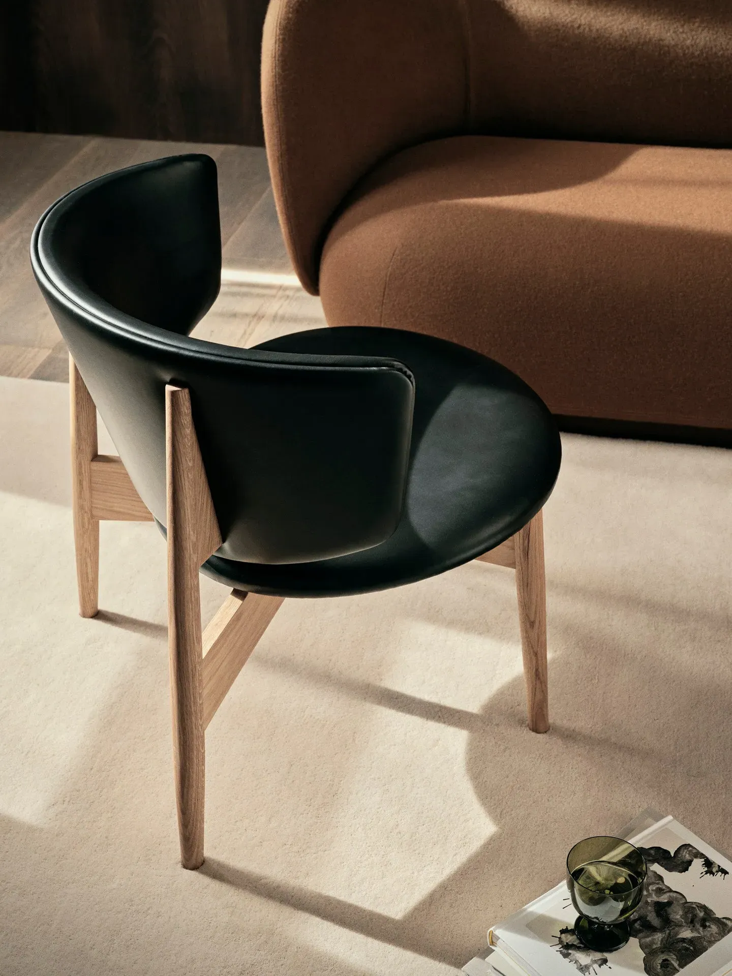 Herman Lounge Chair - Black, Oak