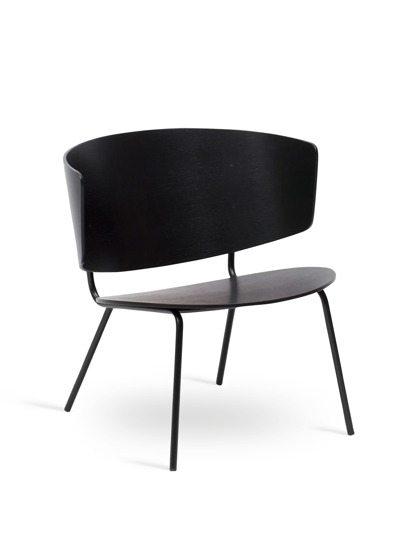 Herman Lounge Chair - Black, Oak image