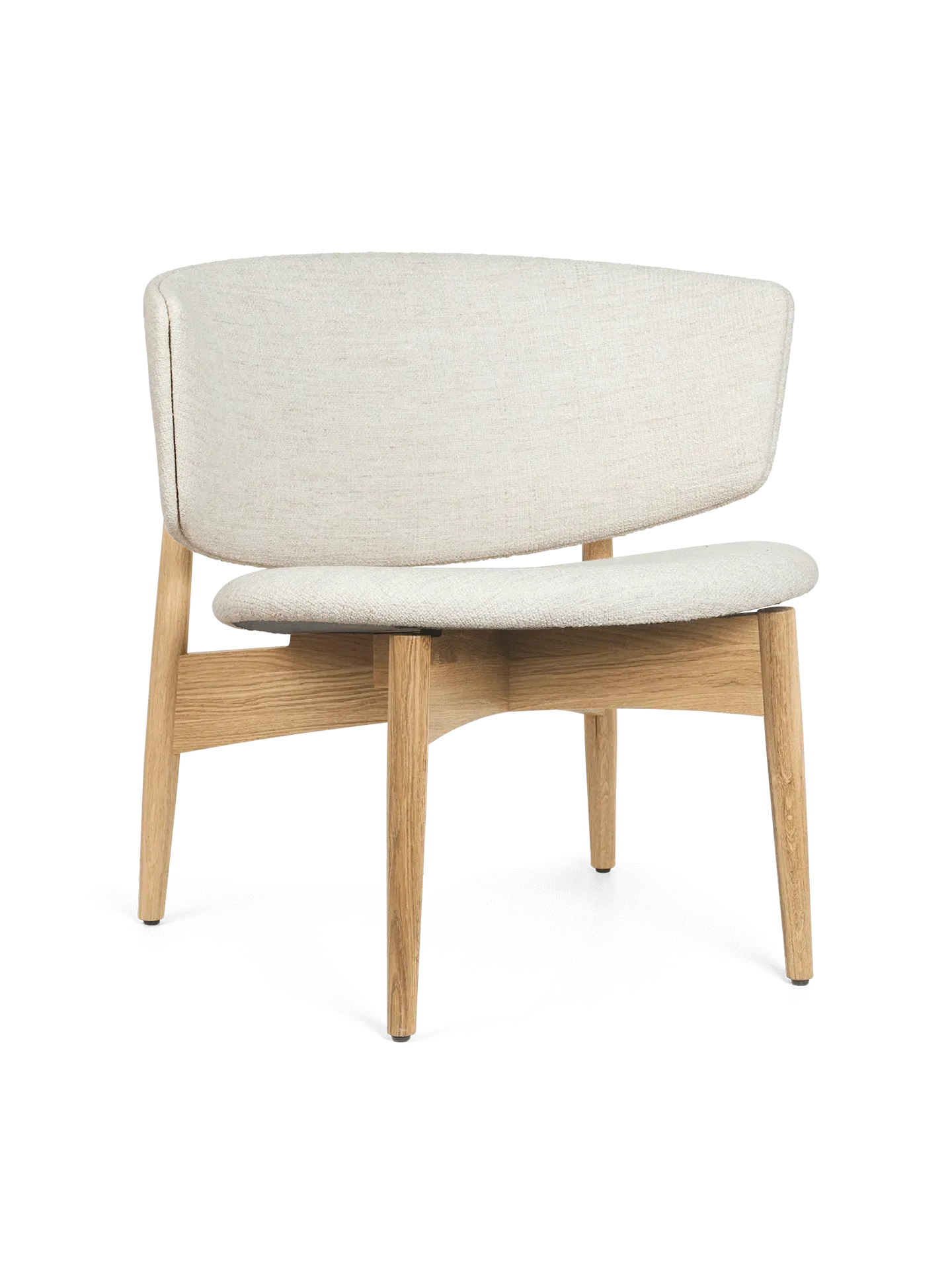 Herman Lounge Chair - Off-White, Oak
