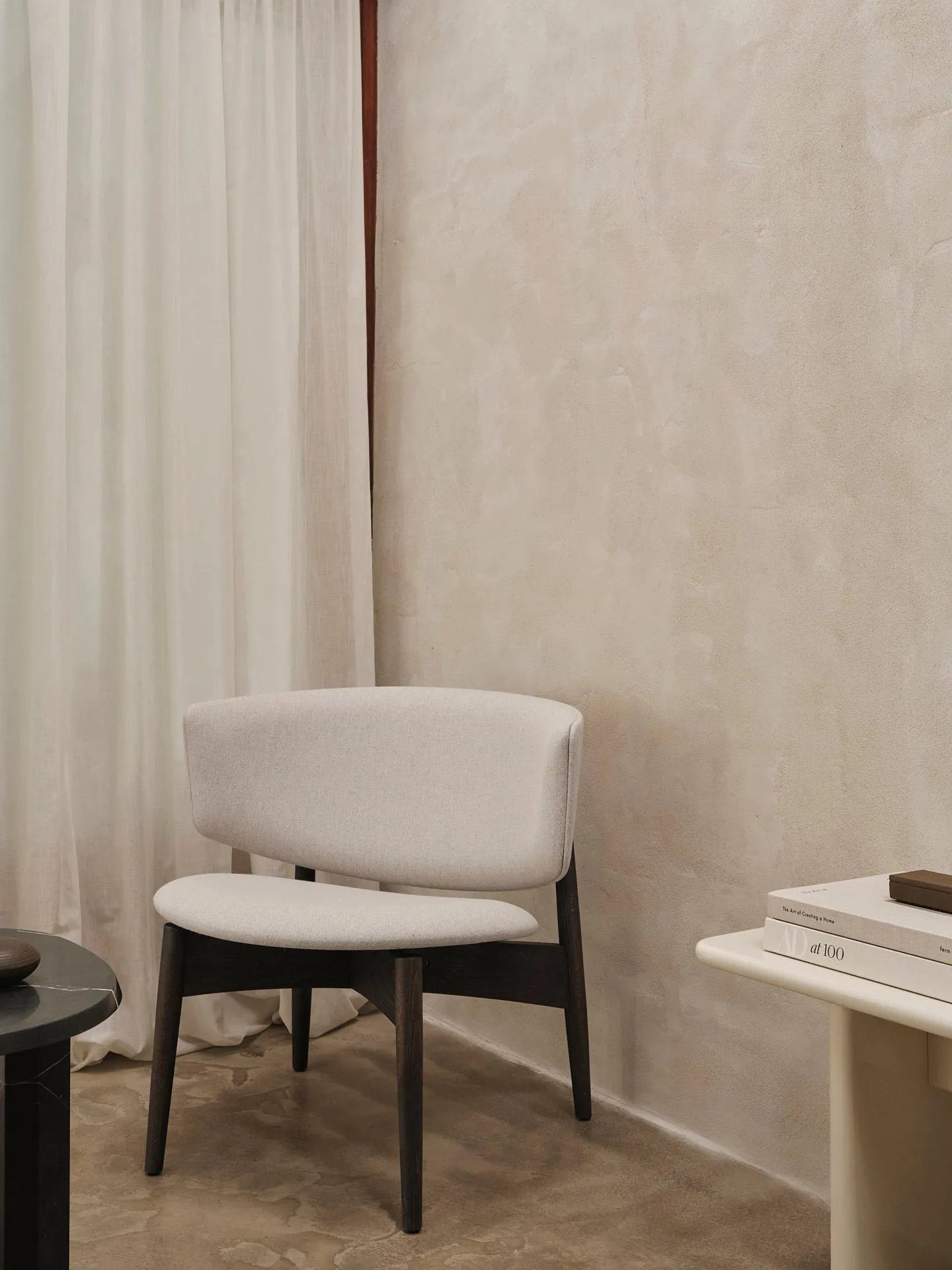 Herman Lounge Chair - Sand, Dark Stained Beech