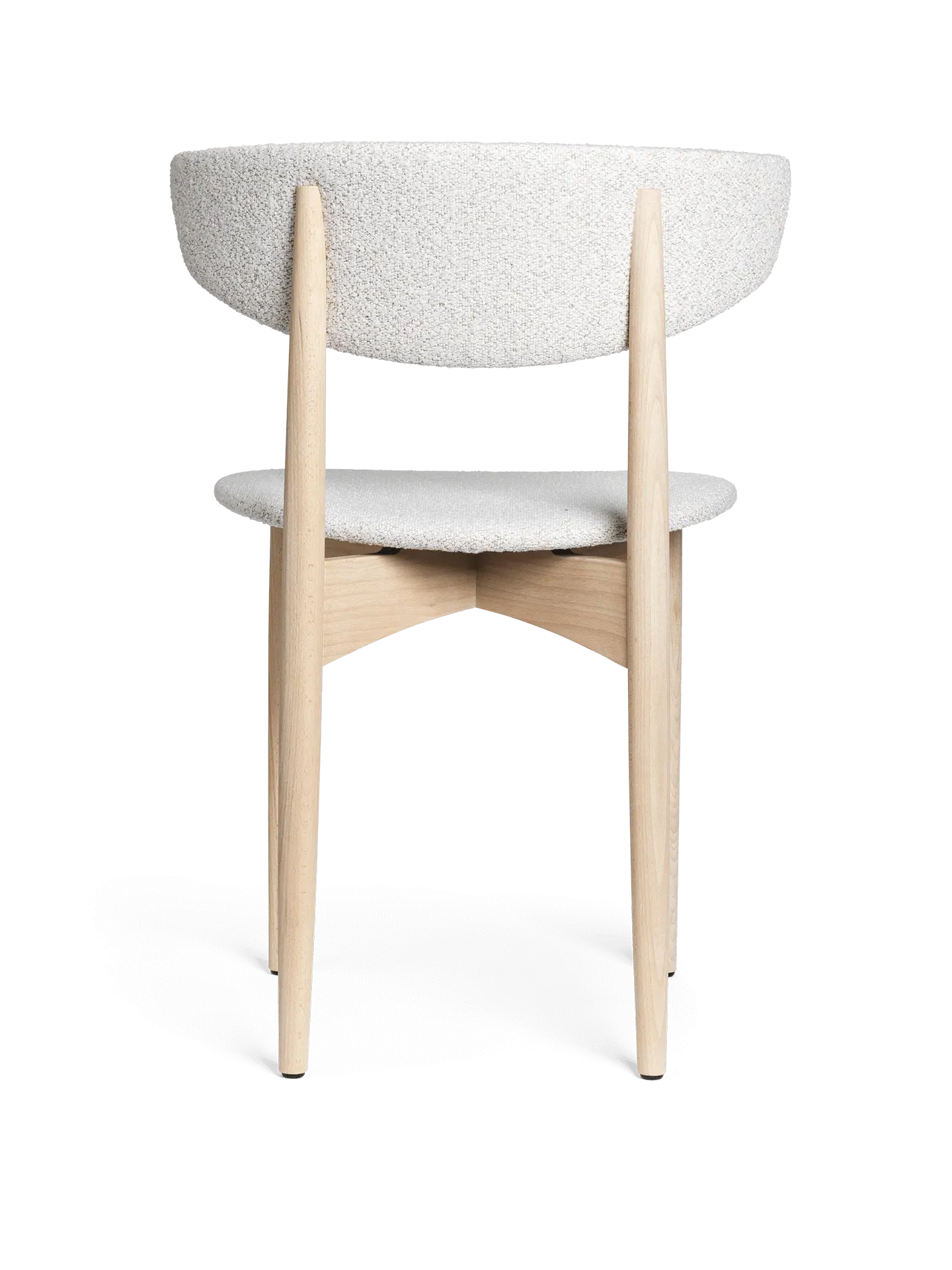 Herman Upholstered Dining Chair - Off-White, Bouclé