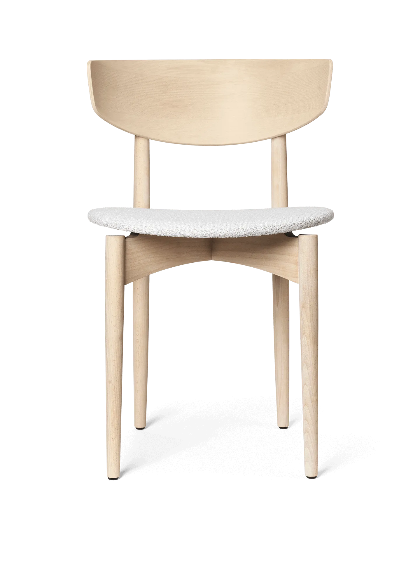 Herman Upholstered Seat Dining Chair - Off-White, Bouclé