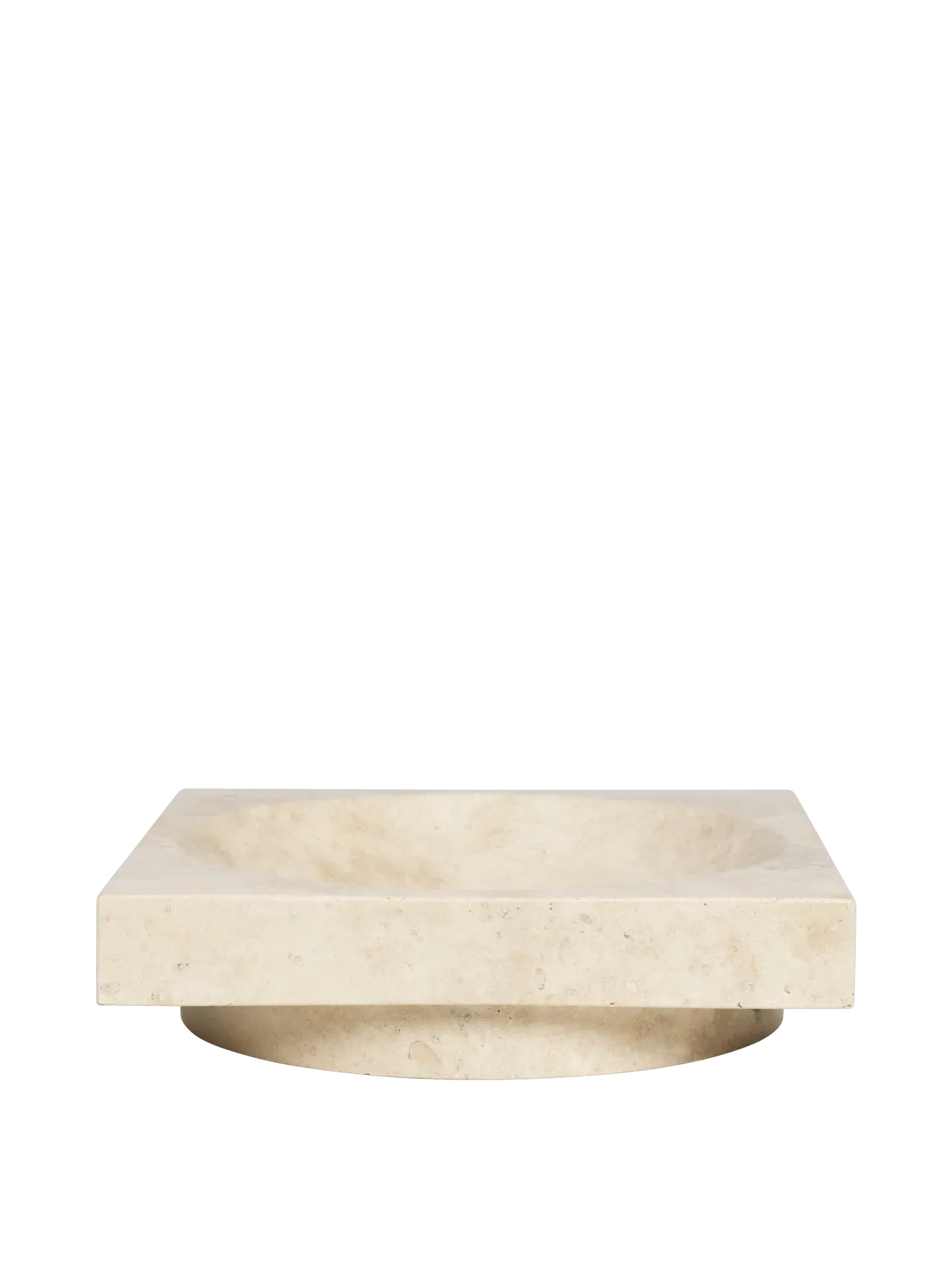 Hew Low Centrepiece - Travertine image