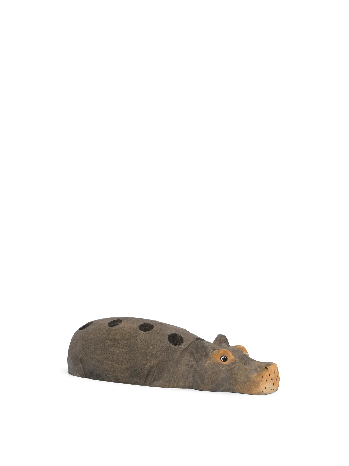 Hippo Hand-Carved Pencil Holder image
