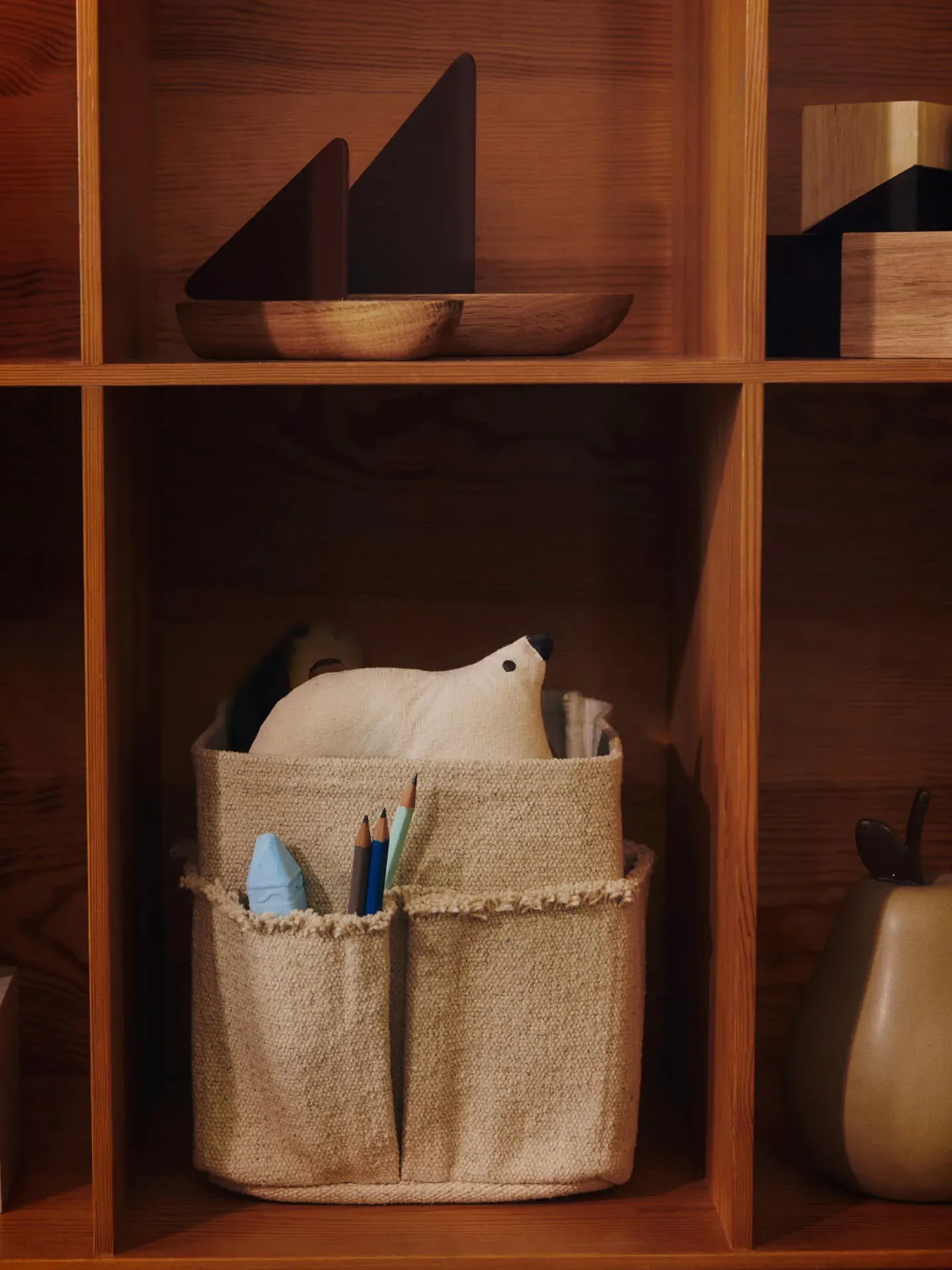 Hokan Square Textile Storage - Natural