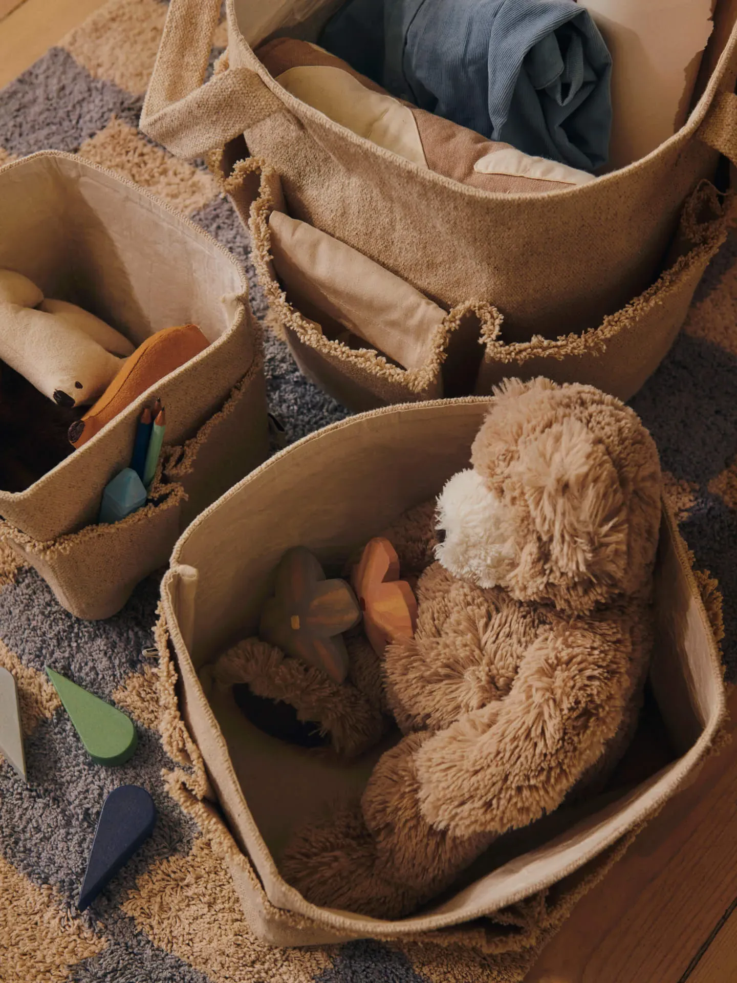 Hokan Square Textile Storage - Natural