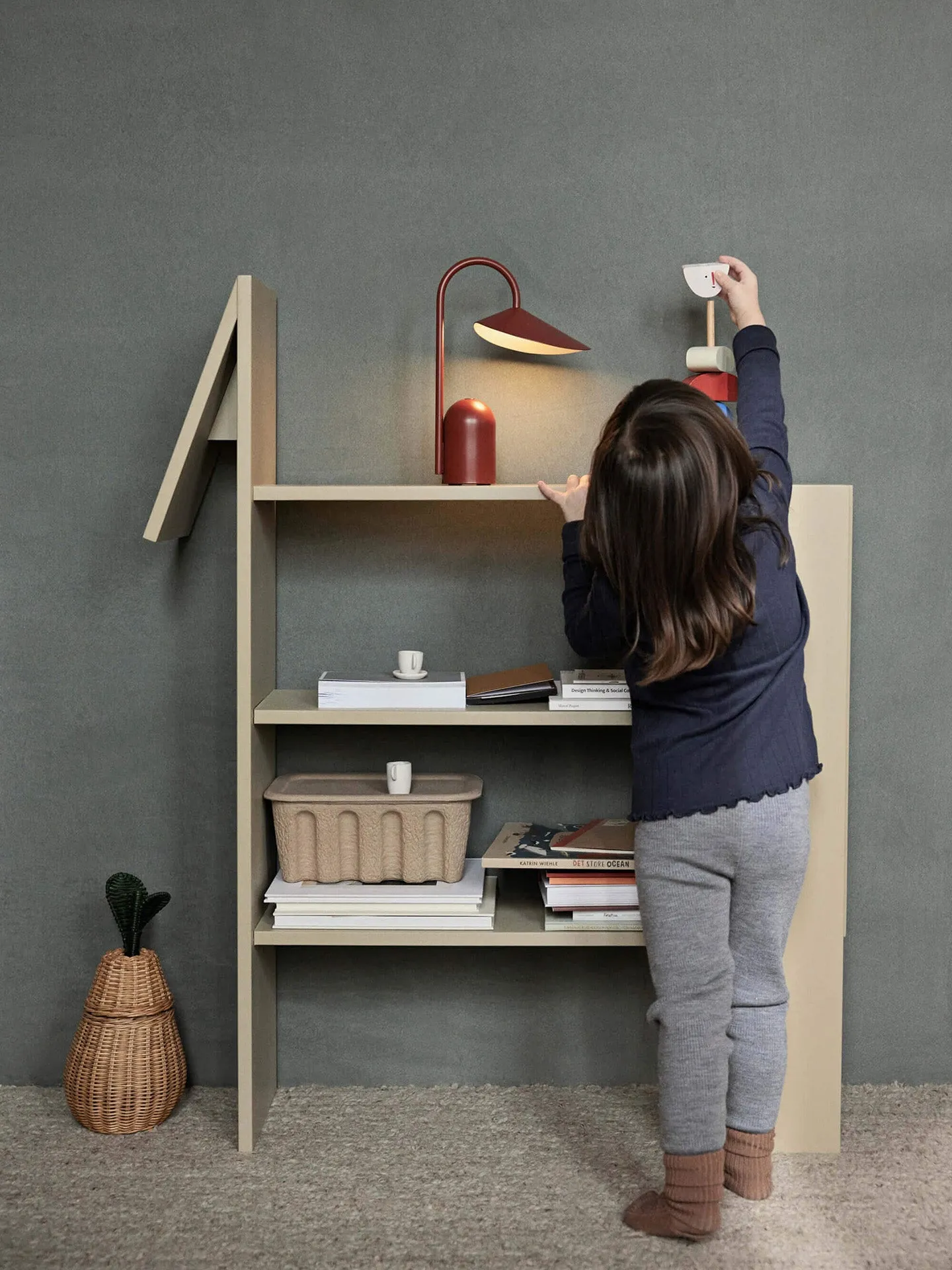 Horse Bookcase - Cashmere