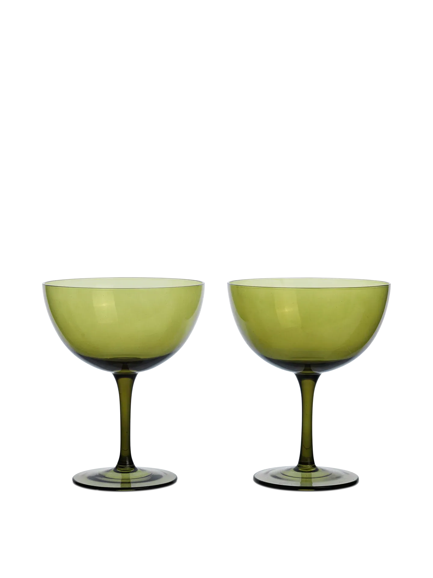 Host Cocktail Glasses Set of 2 - Moss Green