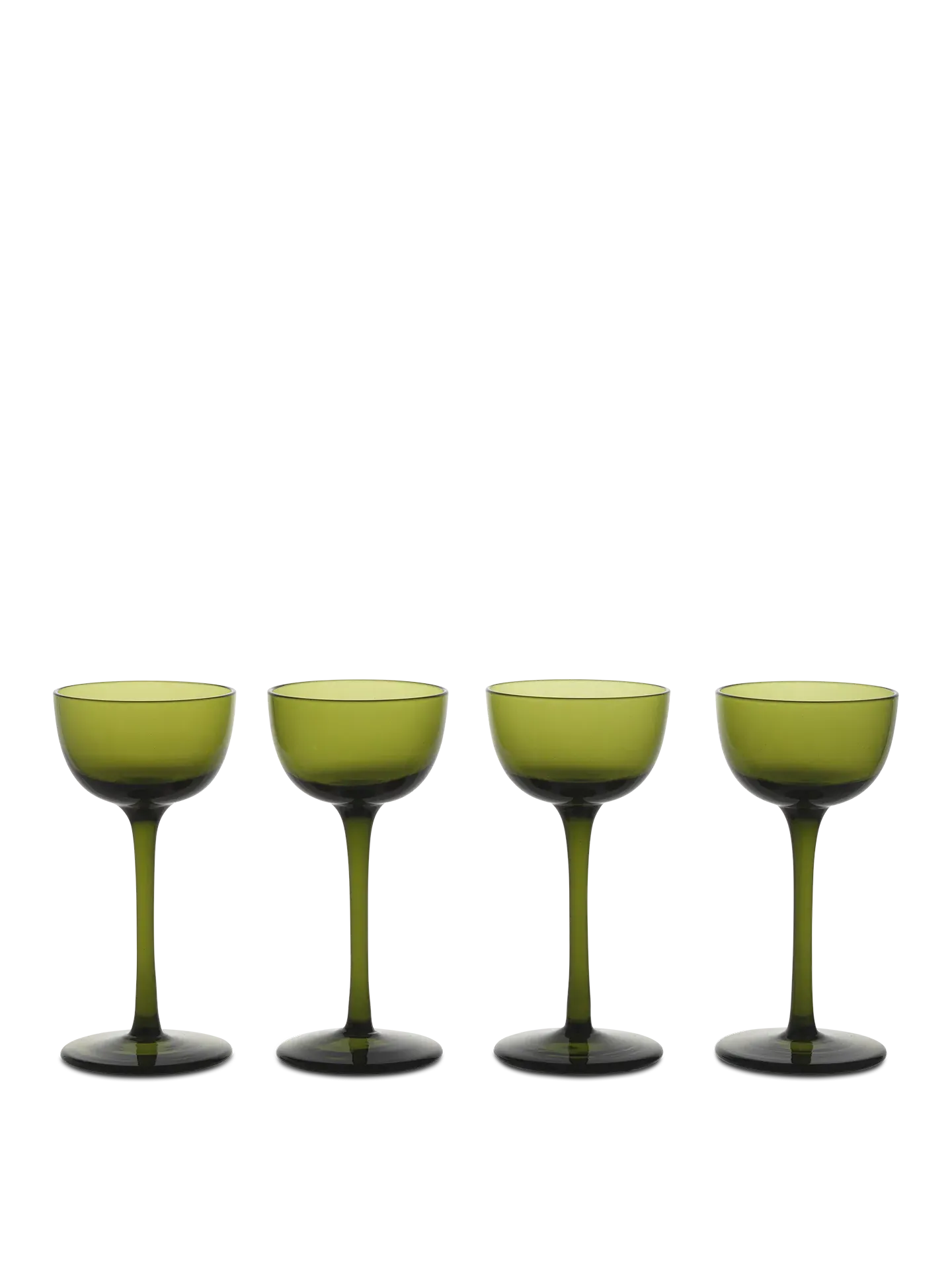 Host Liqueur Glasses Set of 4 - Moss Green