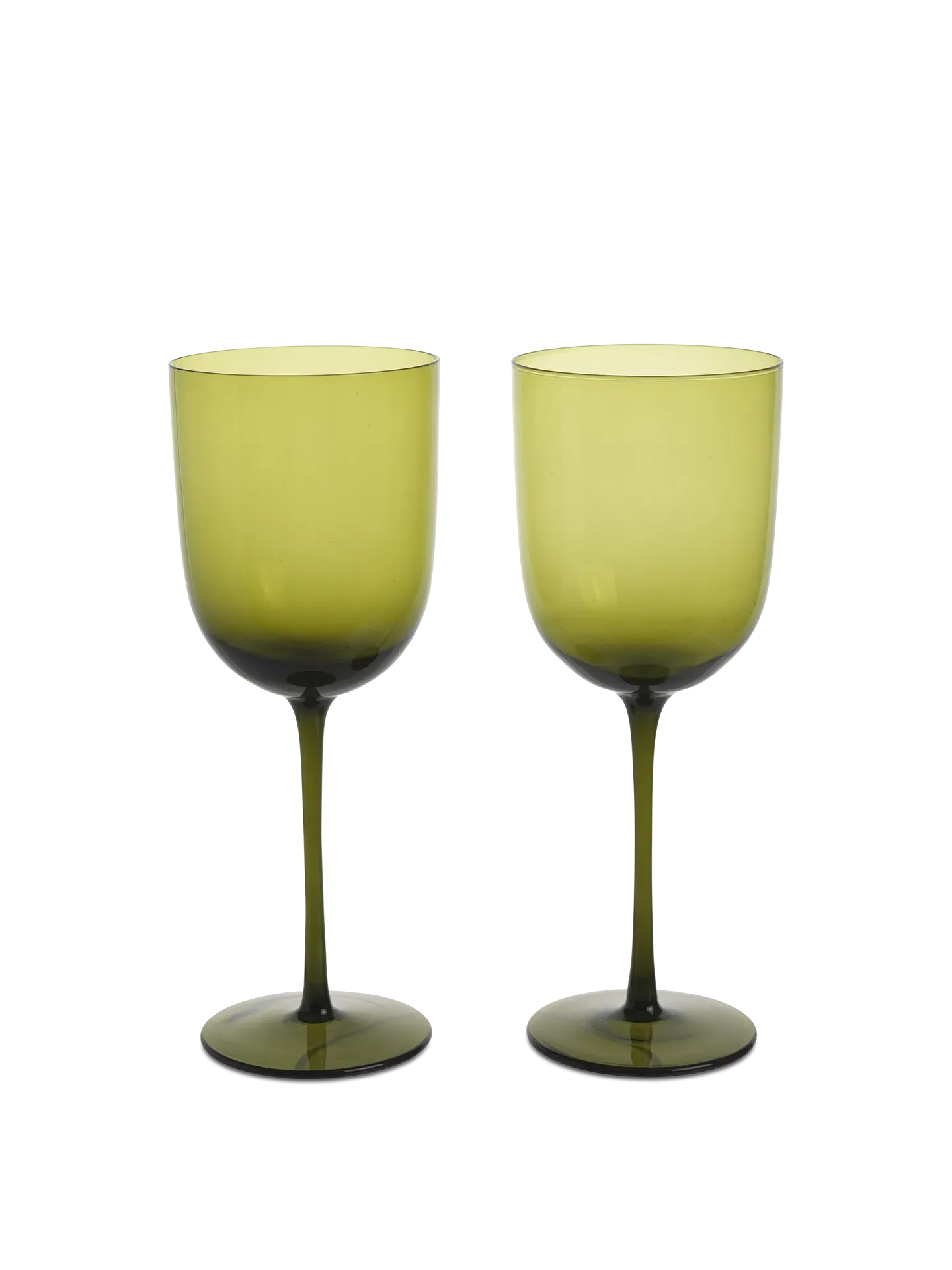 Host Red Wine Glasses Set of 2 - Moss Green