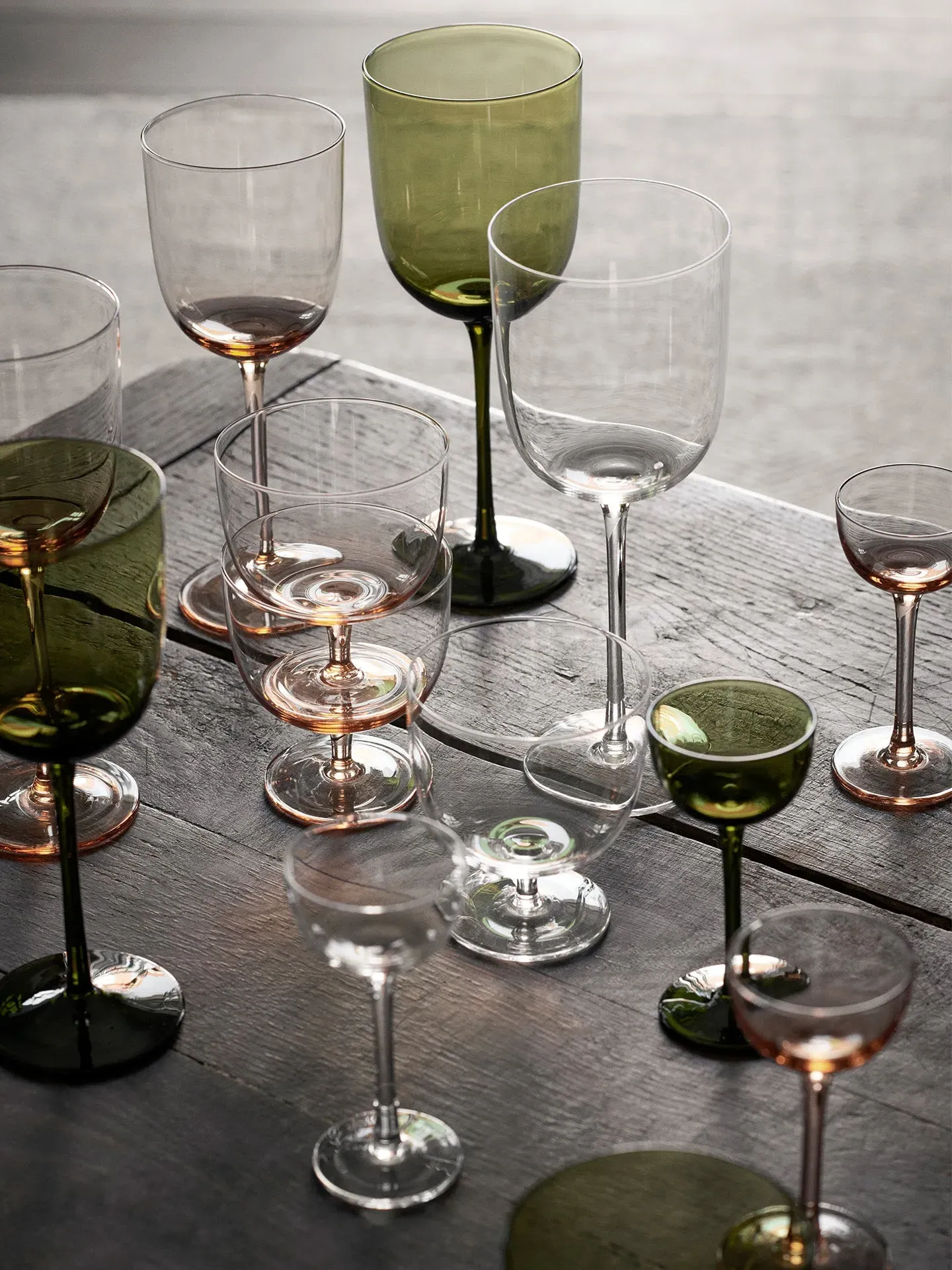 Host White Wine Glasses Set of 2 - Moss Green