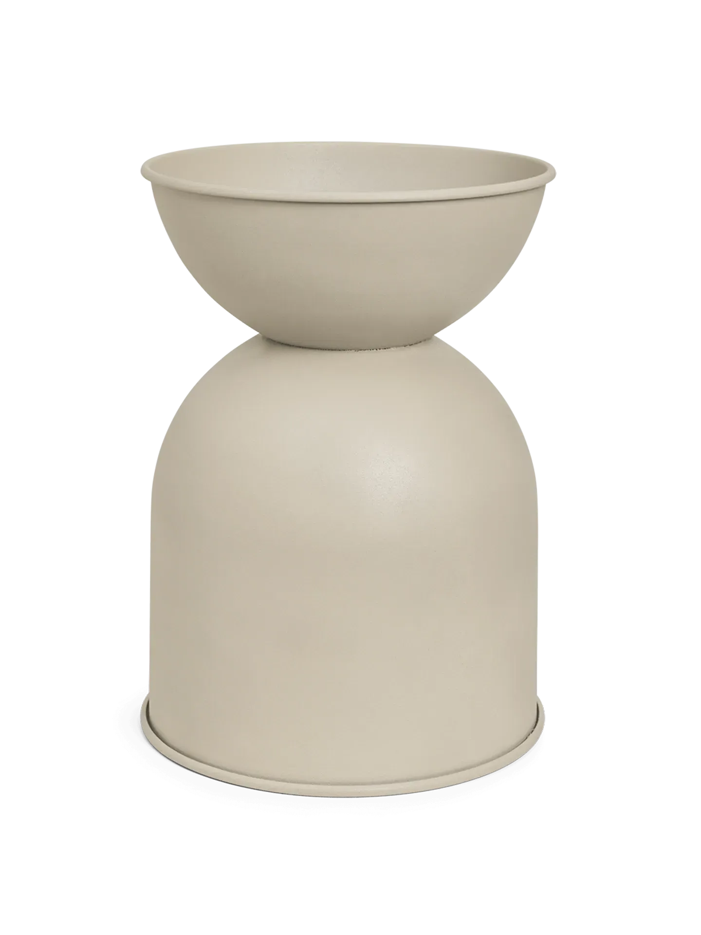 Hourglass Large Plant Pot - Cashmere