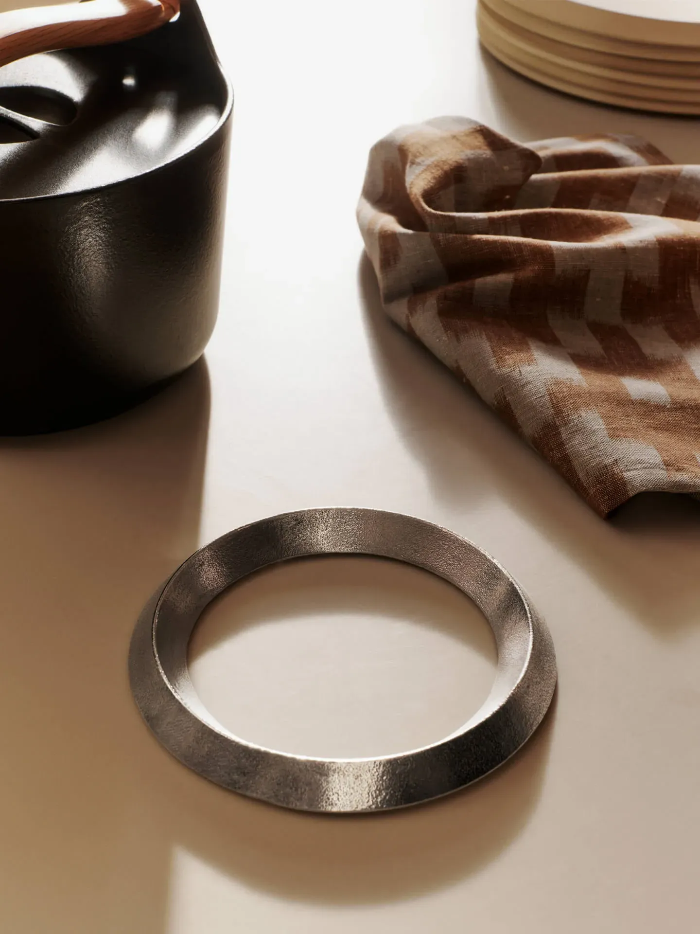 Ikat Tea Towel - Mist Blue