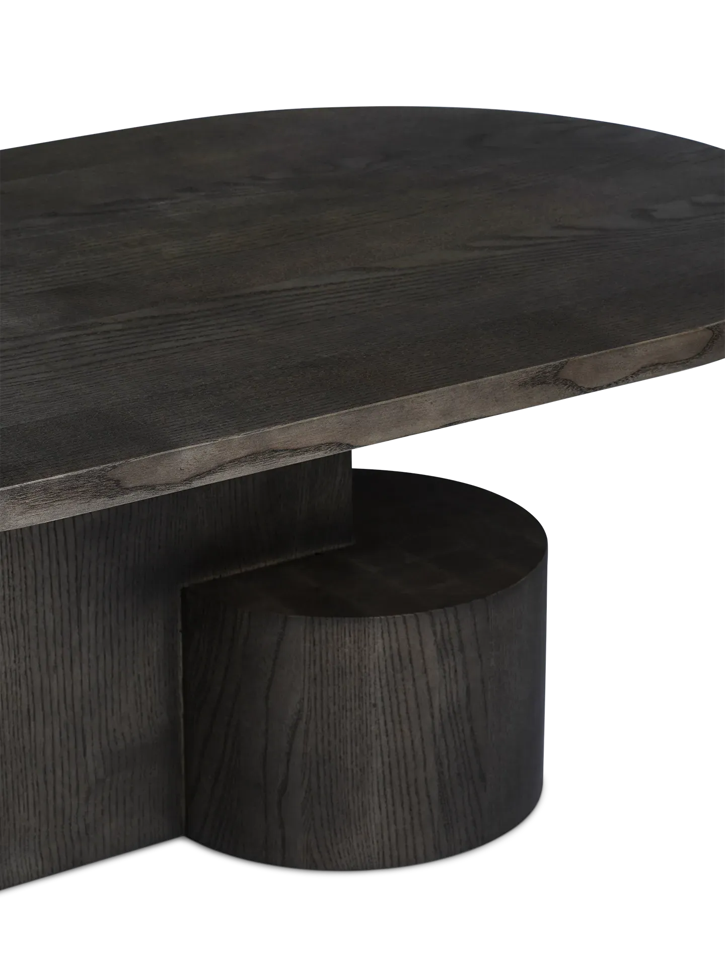 Insert Oval Coffee Table - Black Stained Ash