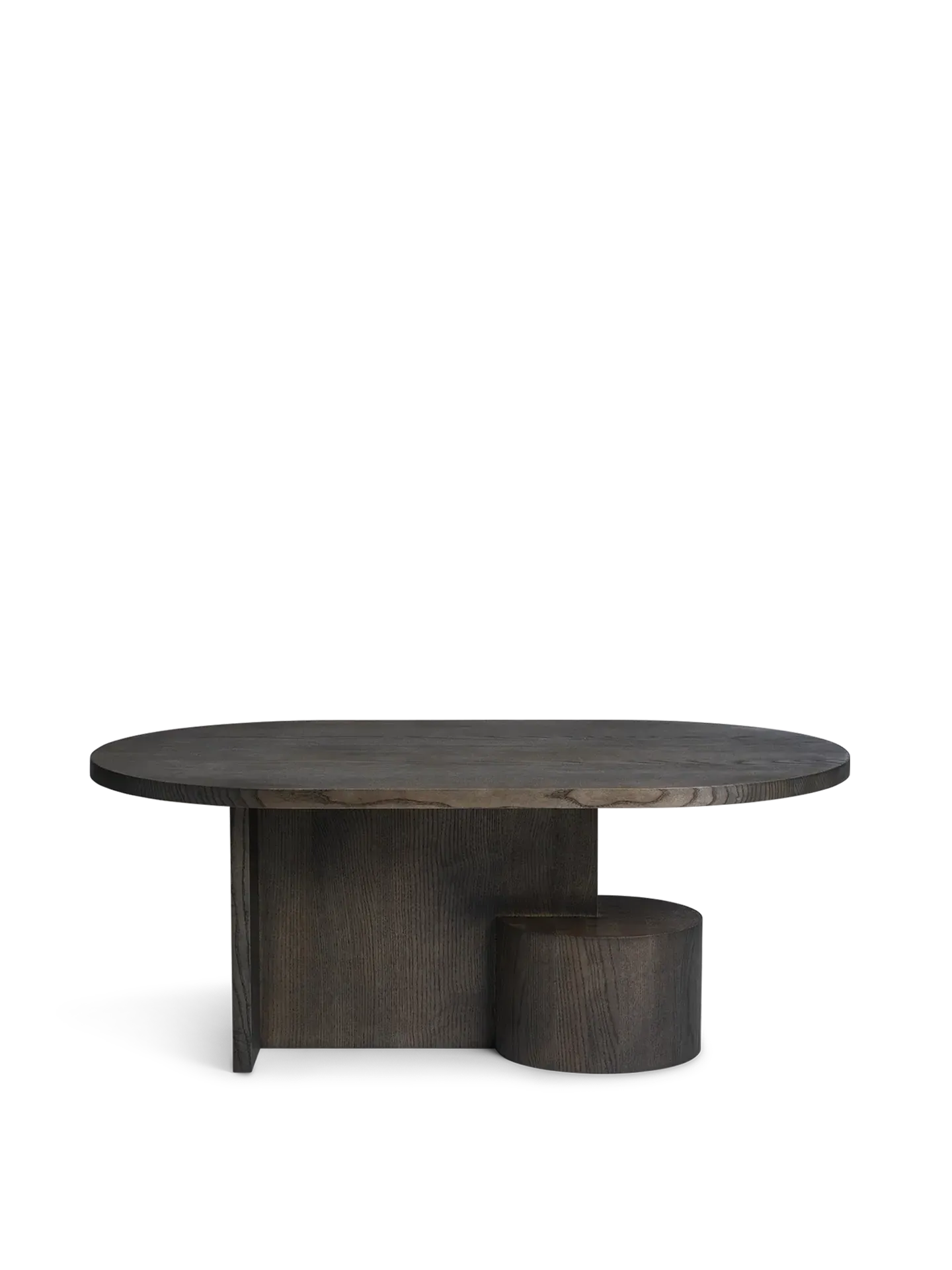 Insert Oval Coffee Table - Black Stained Ash image