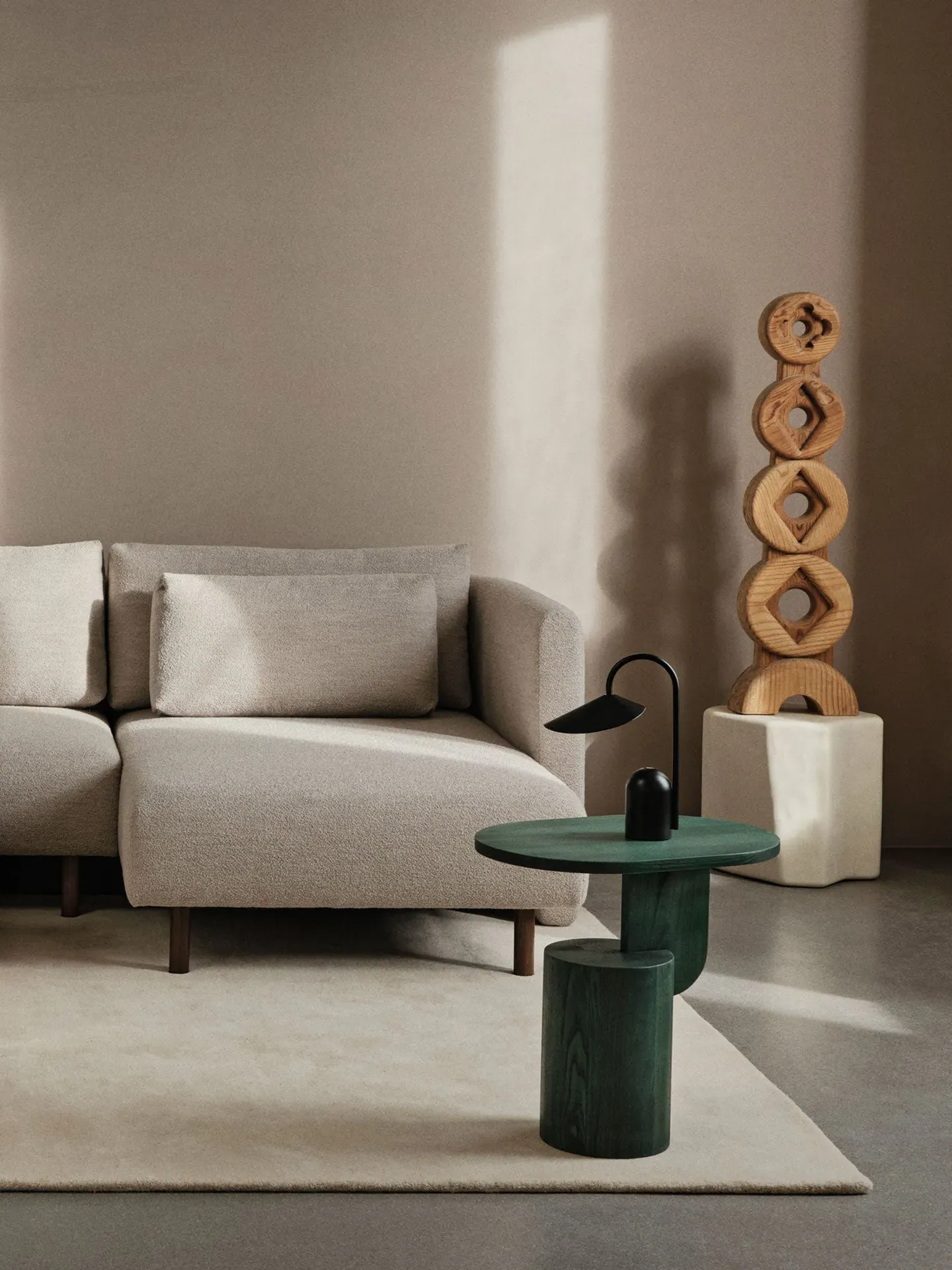 Insert Side Table - Myrtle Green, Ash