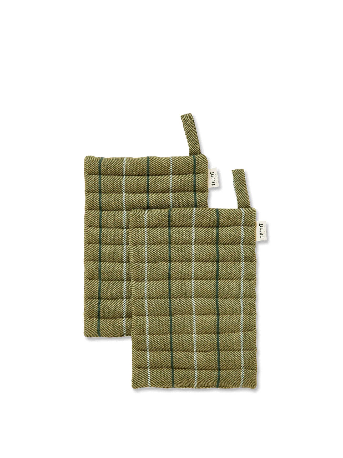 Ito Pot Holder Set of 2 - Seaweed, Organic Cotton