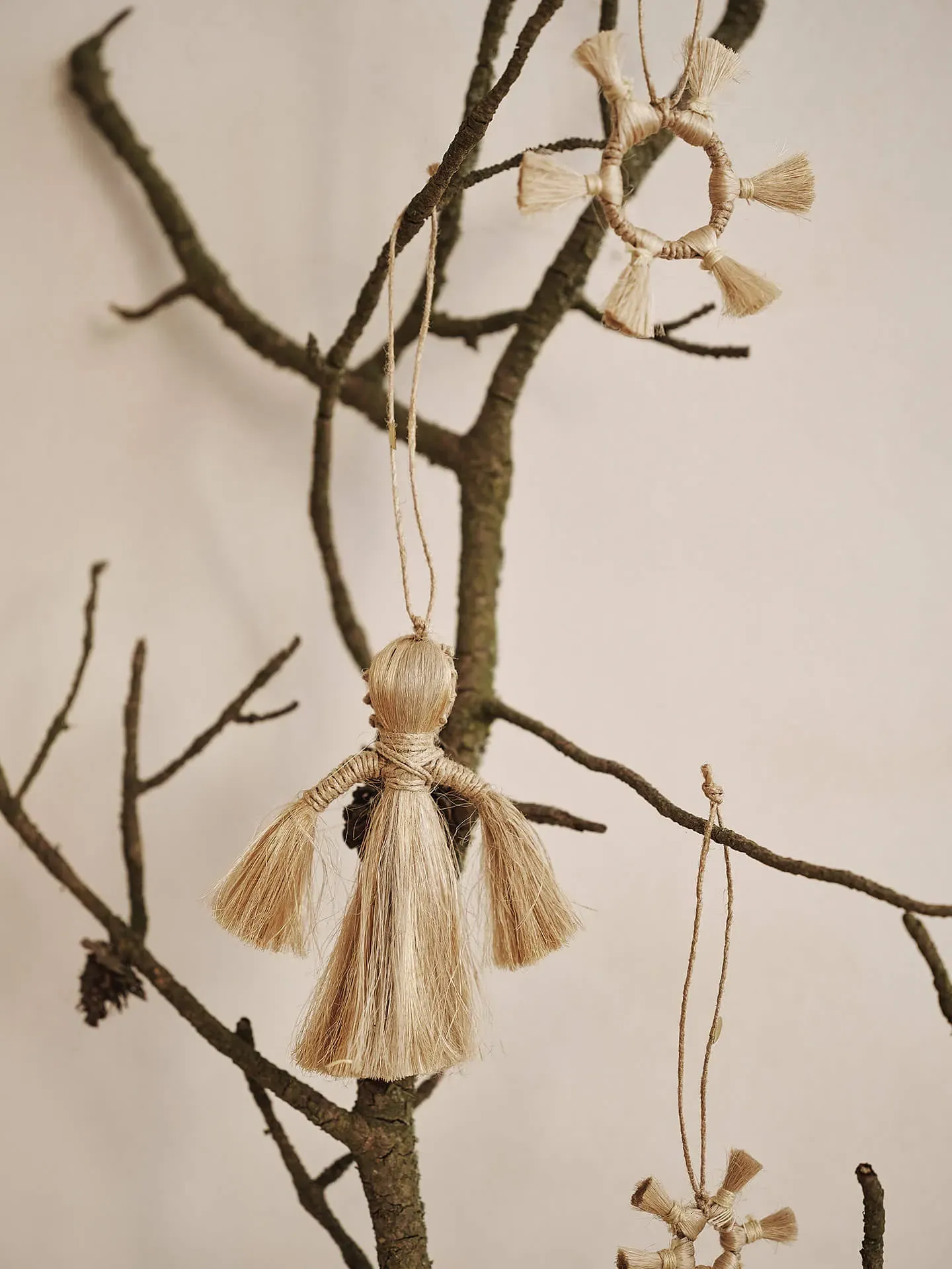 Jute Stars Set of 3 - Natural