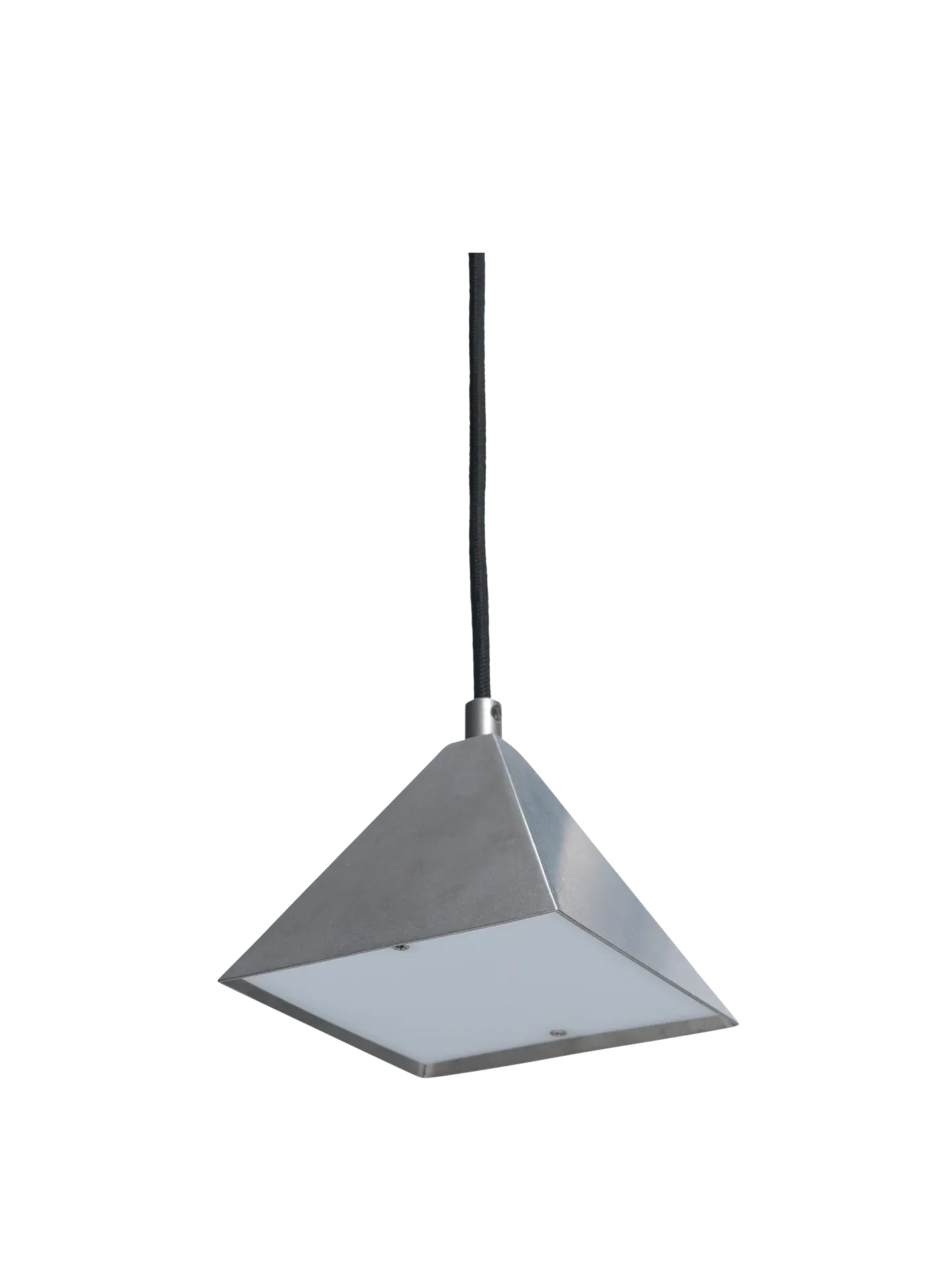 Kare Square Pendant Light - Tumbled Stainless Steel