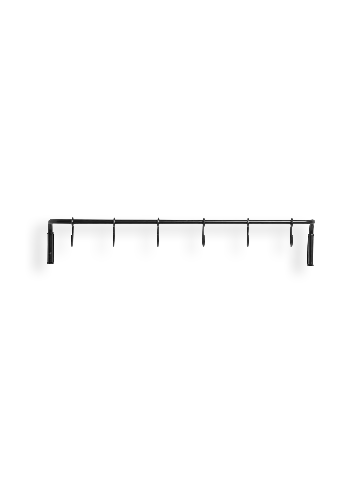 Kitchen Rod with Hooks - Black Brass