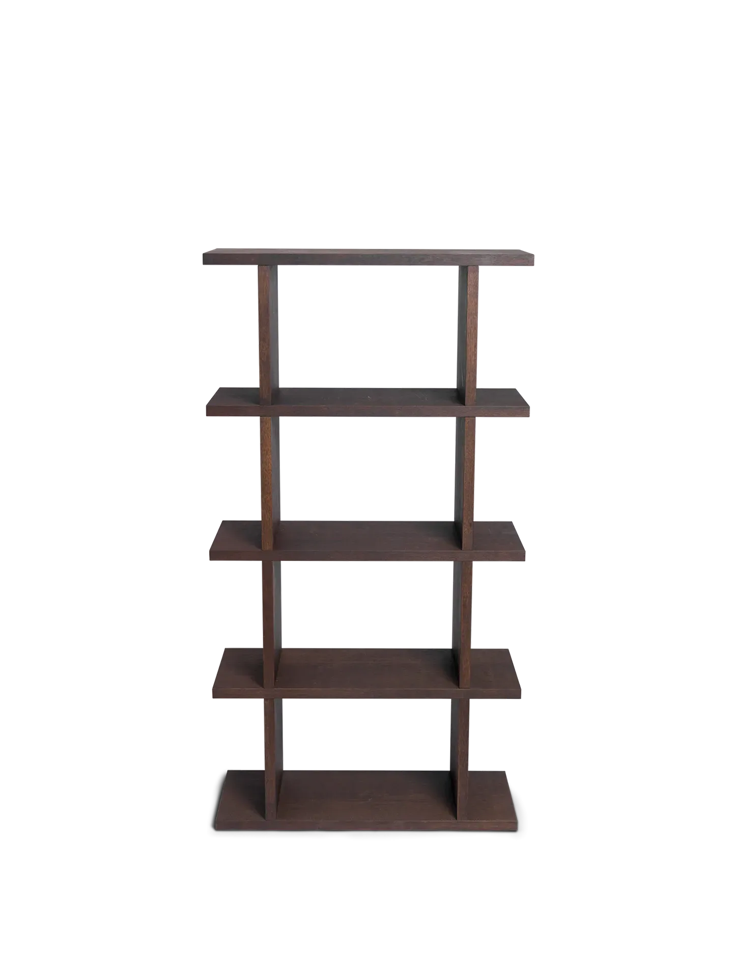 Kona 1x4 Bookcase - Dark Stained Oak