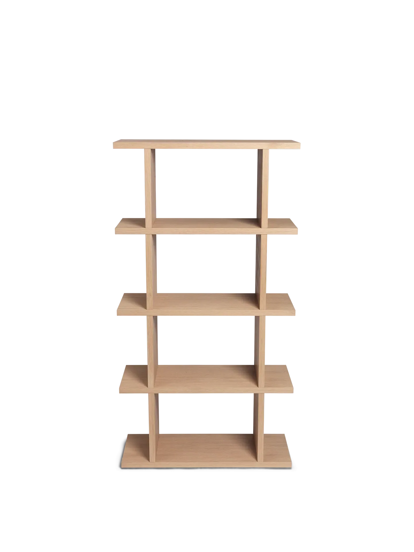 Kona 1x4 Bookcase - Natural Oak Veneer