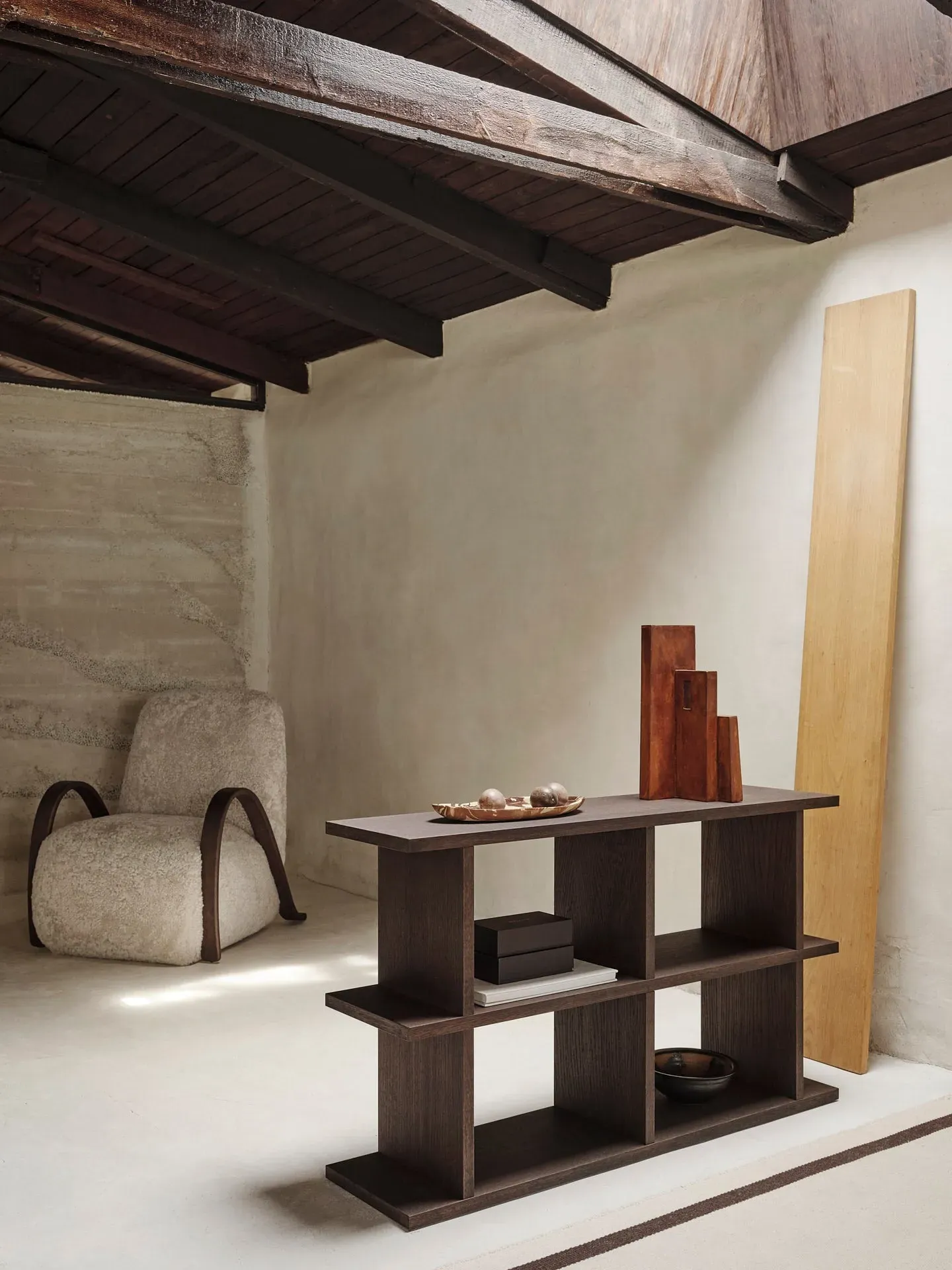 Kona 2x2 Bookcase - Dark Stained Oak