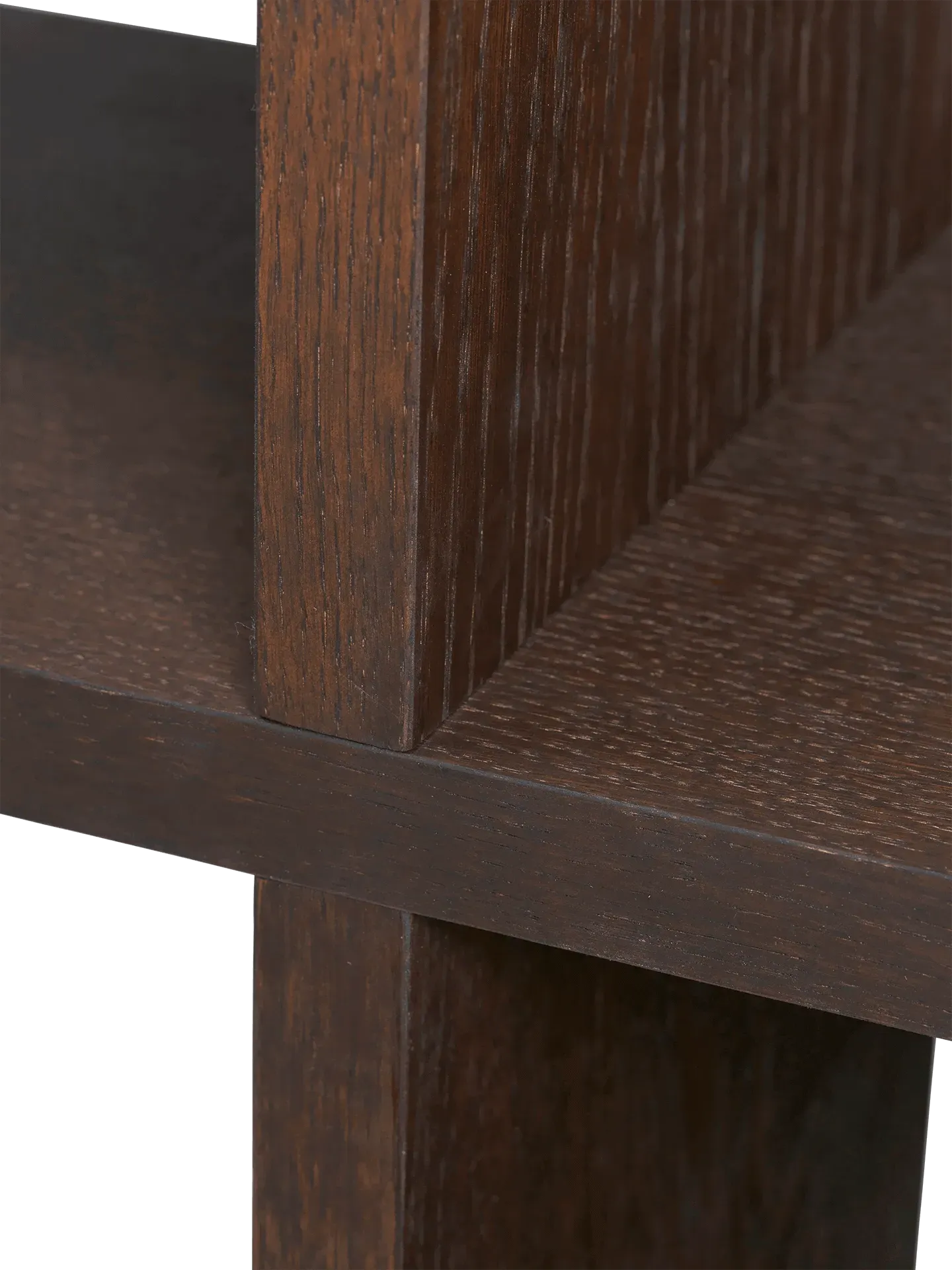 Kona 2x4 Bookcase - Dark Stained Oak