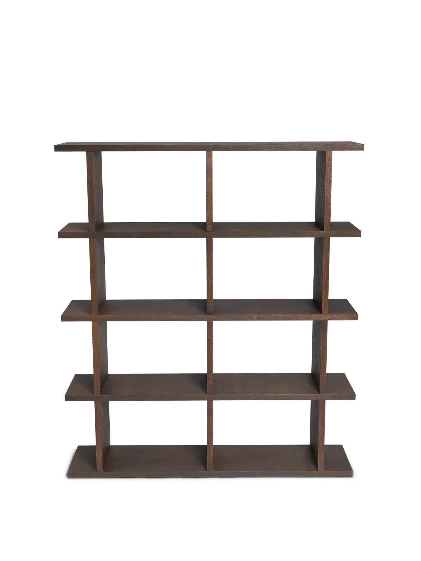 Kona 2x4 Bookcase - Dark Stained Oak