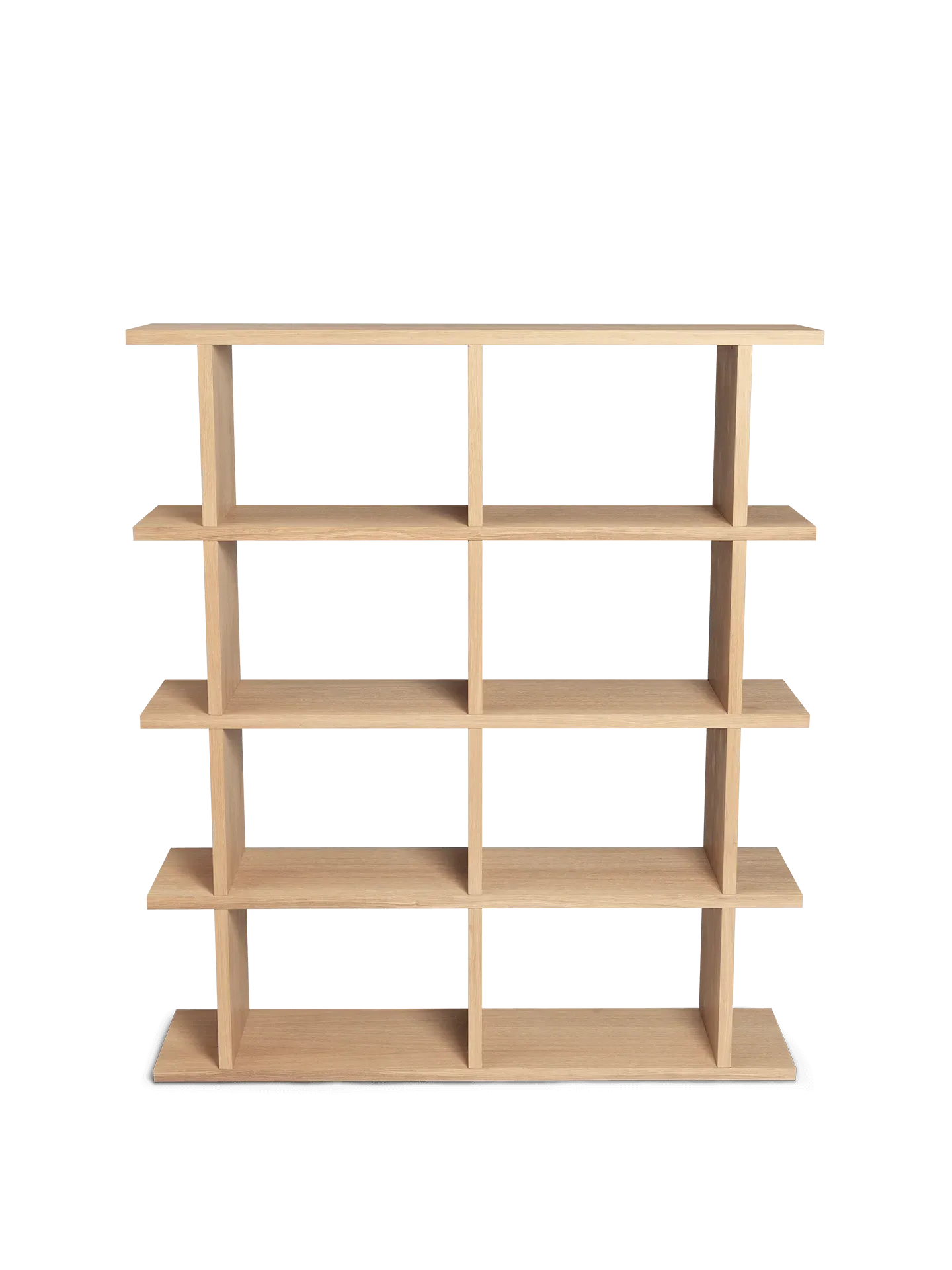 Kona 2x4 Bookcase - Natural Oak Veneer