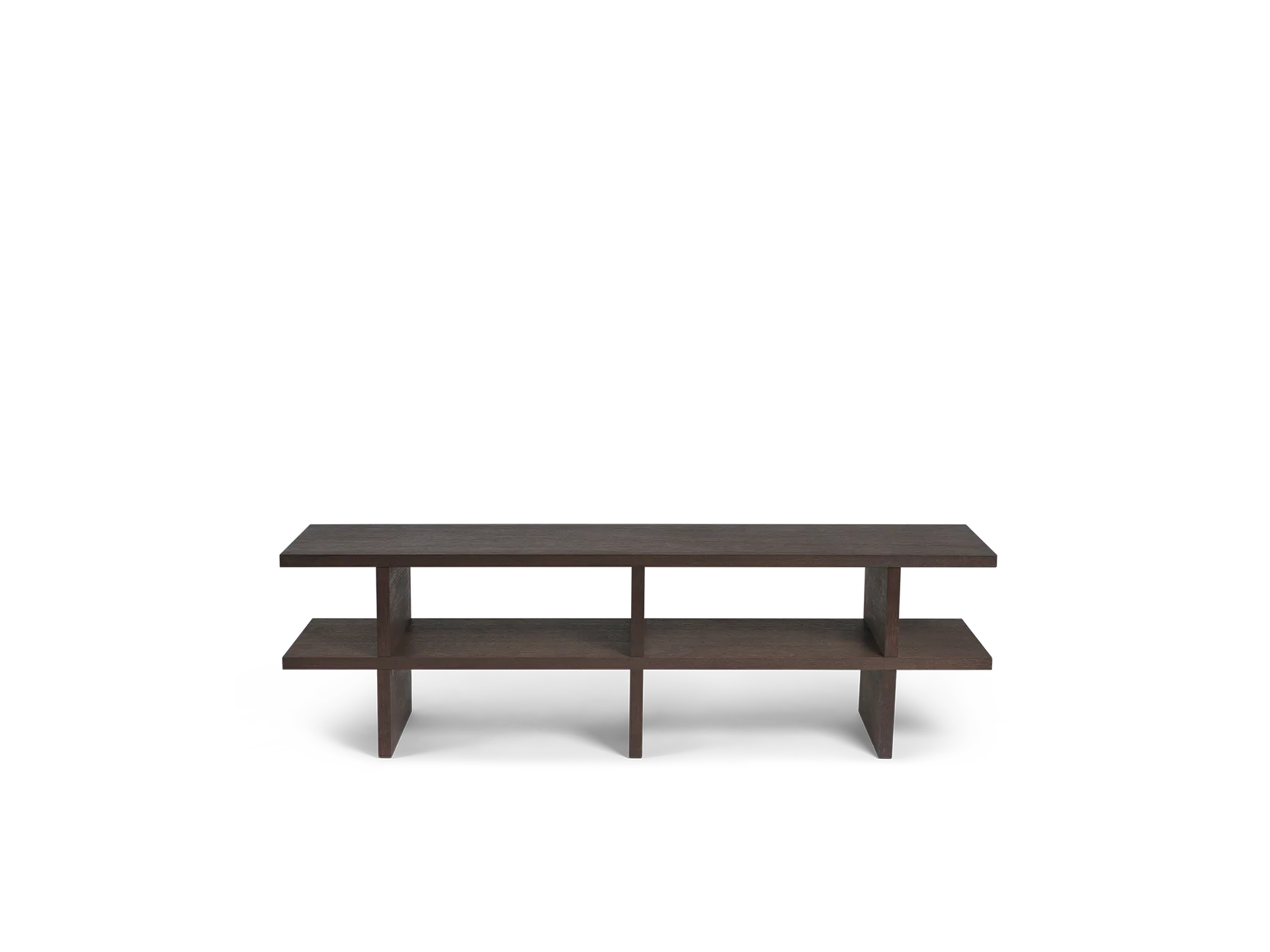 Kona Bench with Storage - Dark Stained Oak image